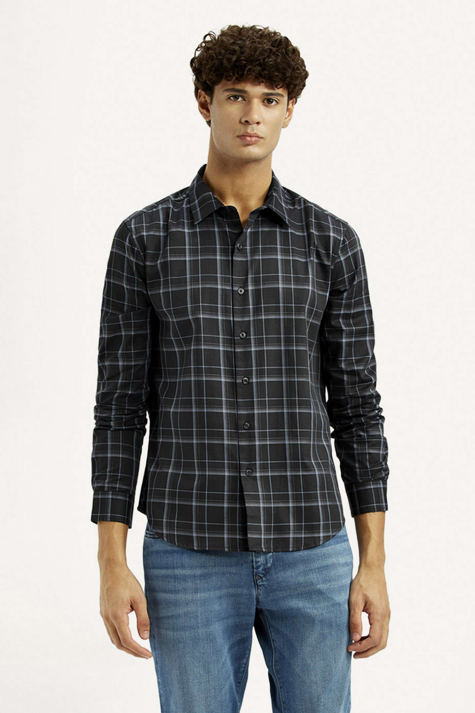 Checks-Cotton-Slim-Fit-Men-s-Shirt