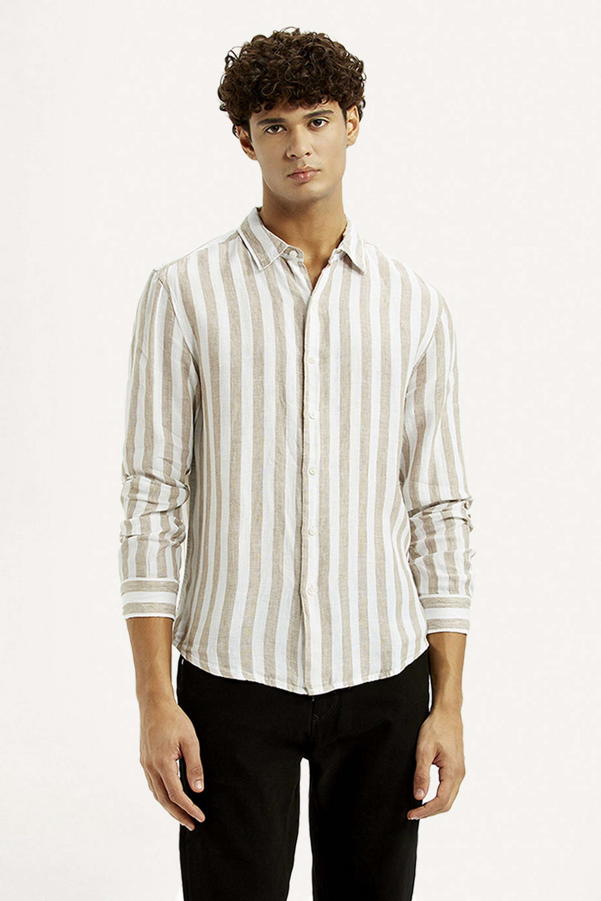 Stripes-Linen-Slim-Fit-Men-s-Shirt