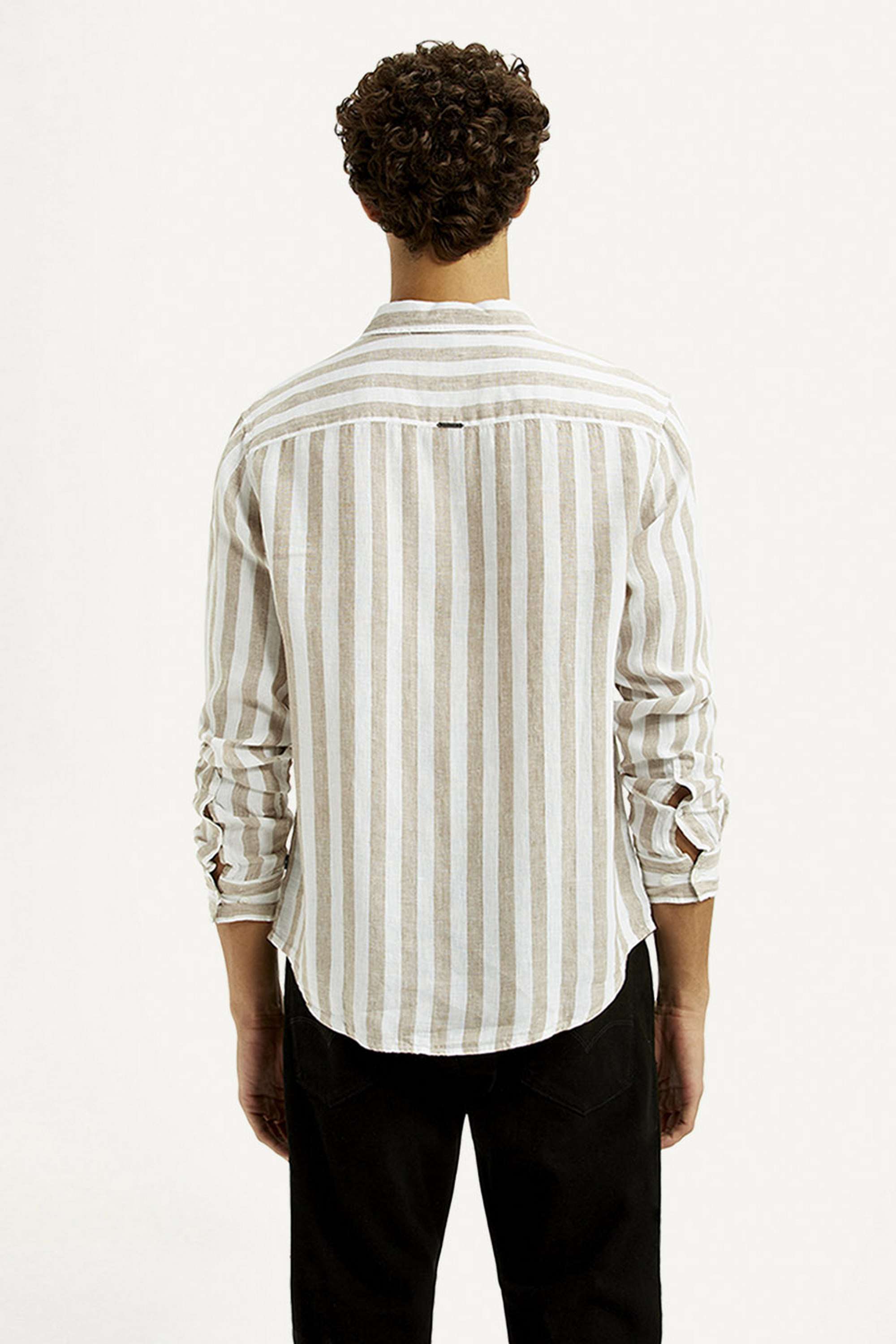 Stripes-Linen-Slim-Fit-Men-s-Shirt