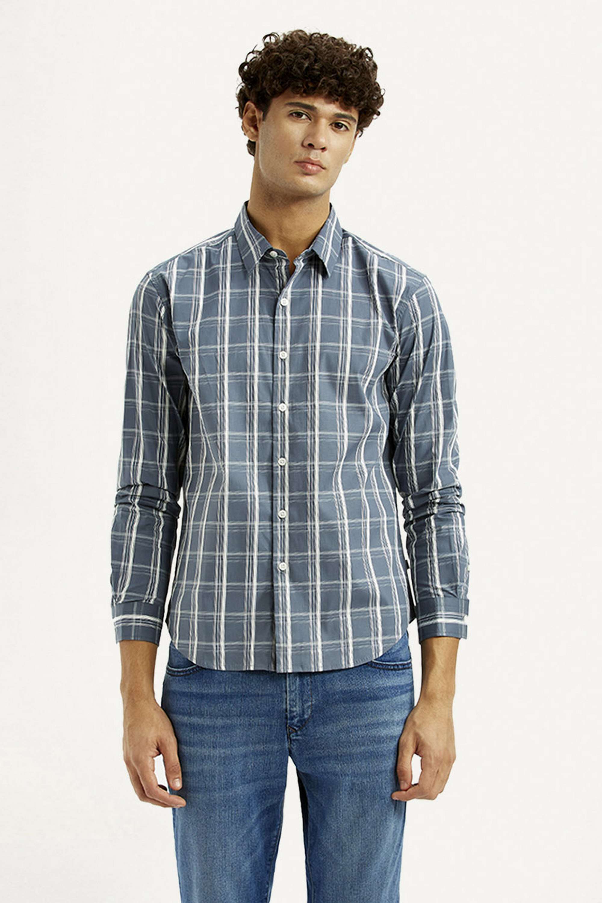 Checks-Cotton-Slim-Fit-Men-s-Shirt