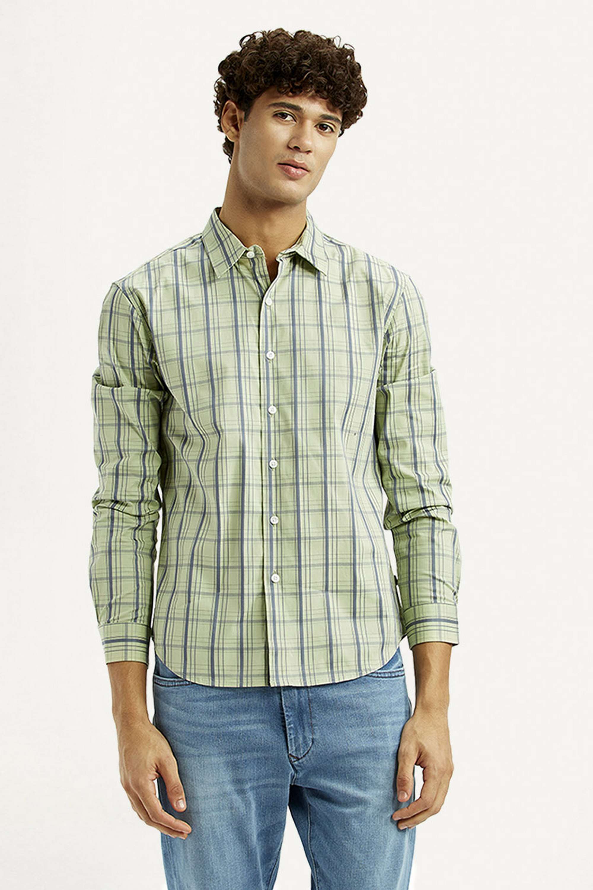 Checks-Cotton-Slim-Fit-Men-s-Shirt
