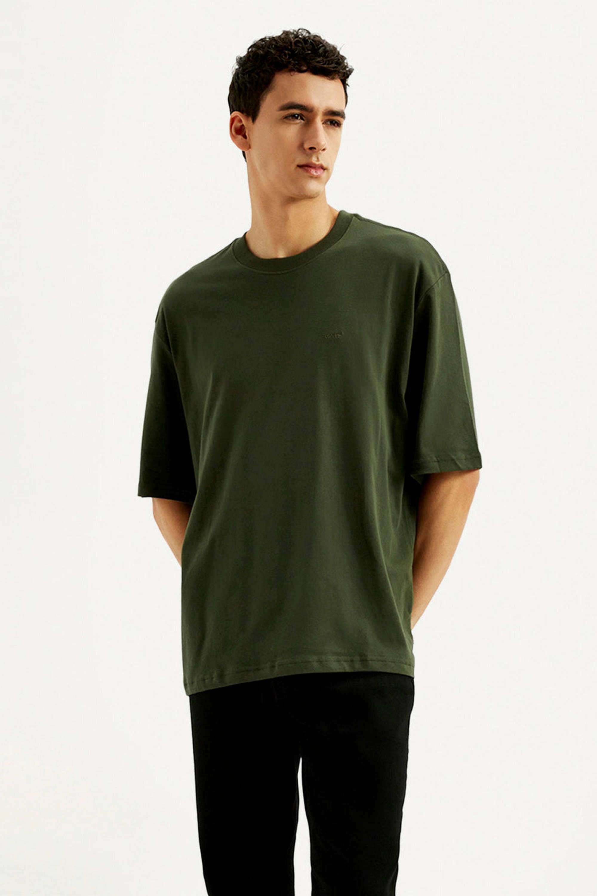 Solid-Cotton-Relaxed-Fit-Men-s-T-shirts