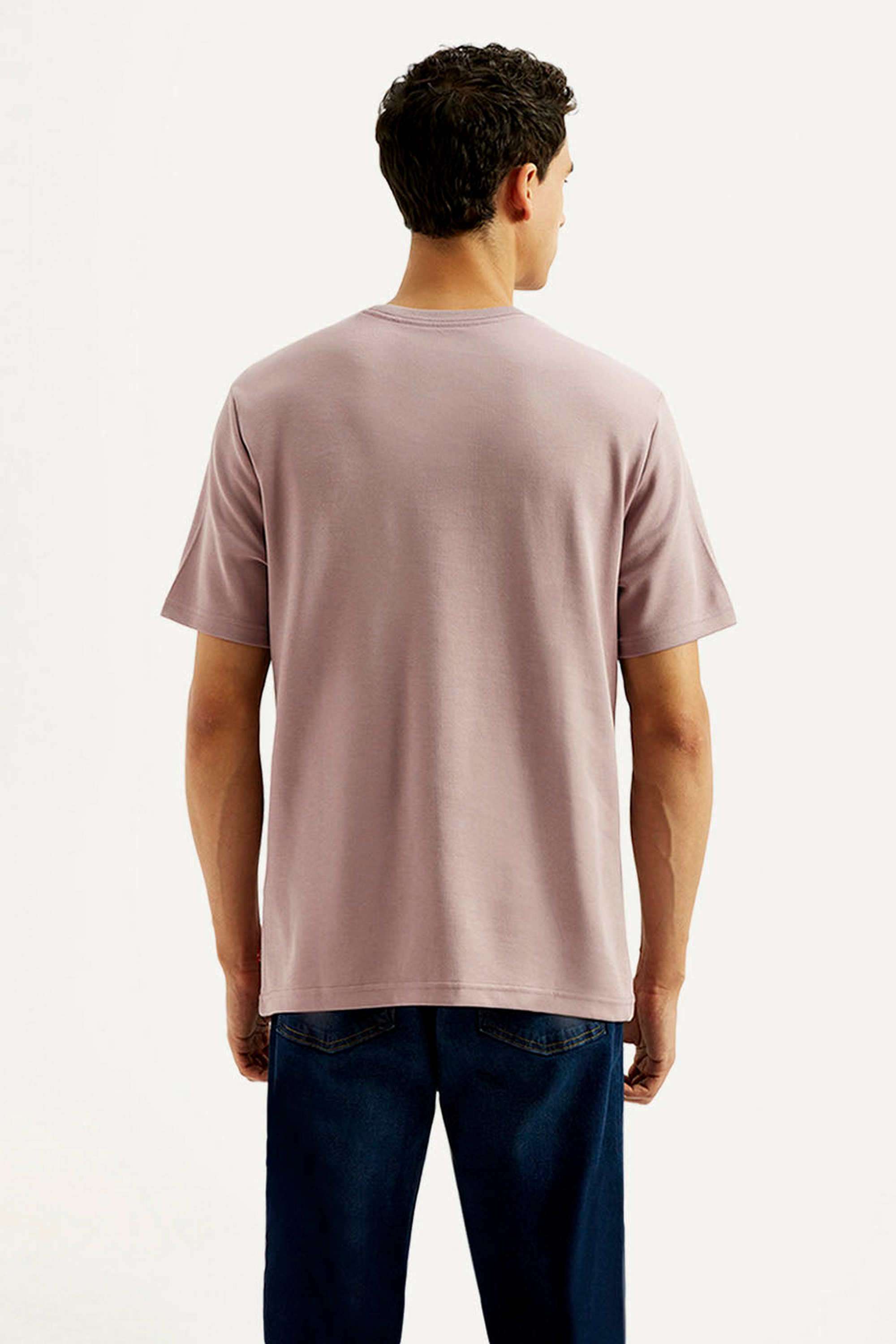 Solid-Cotton-Regular-Fit-Men-s-T-shirts