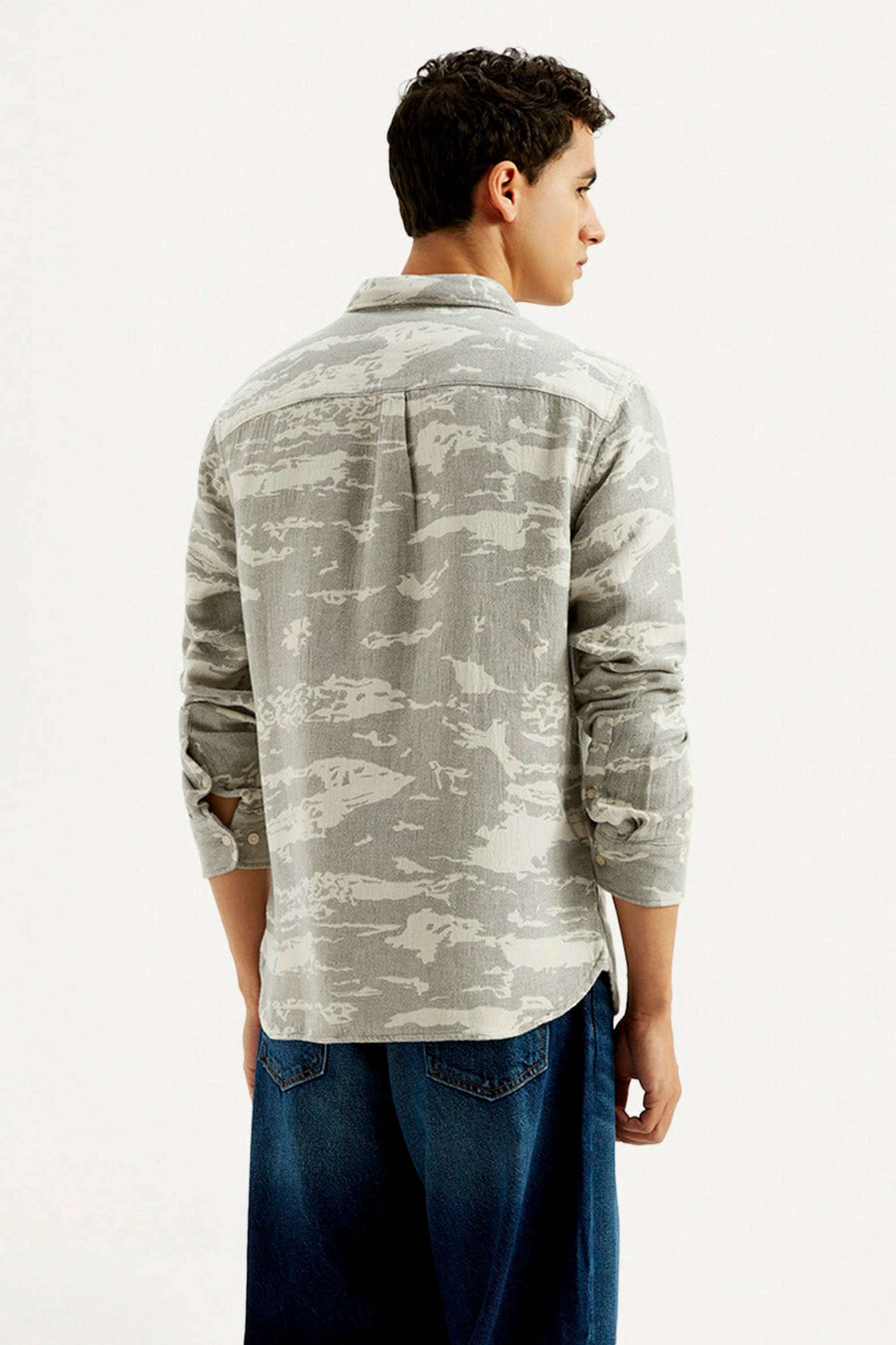 Camouflage-Cotton-Slim-Fit-Men-s-Casual-Shirts