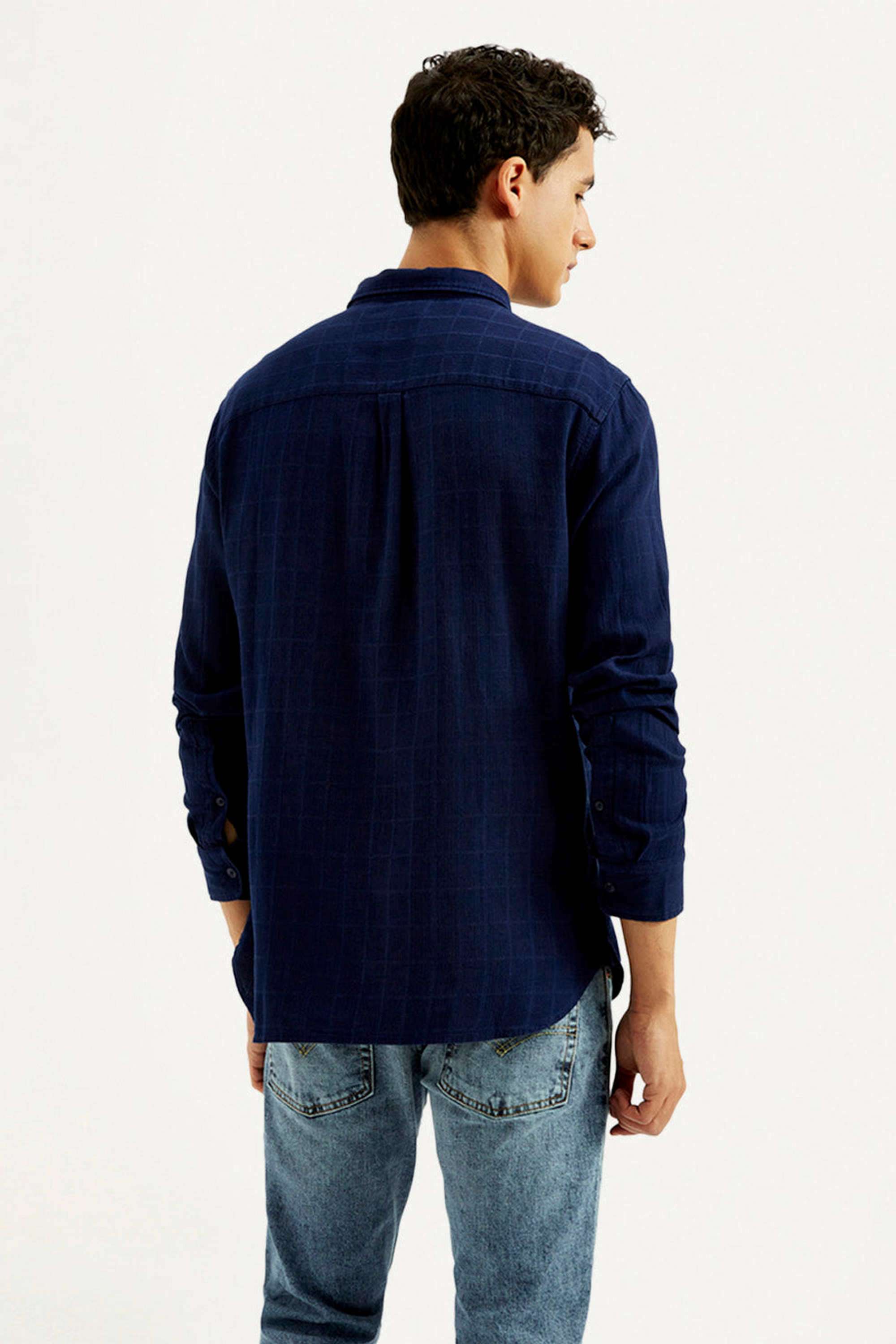 Checks-Cotton-Slim-Fit-Men-s-Casual-Shirts