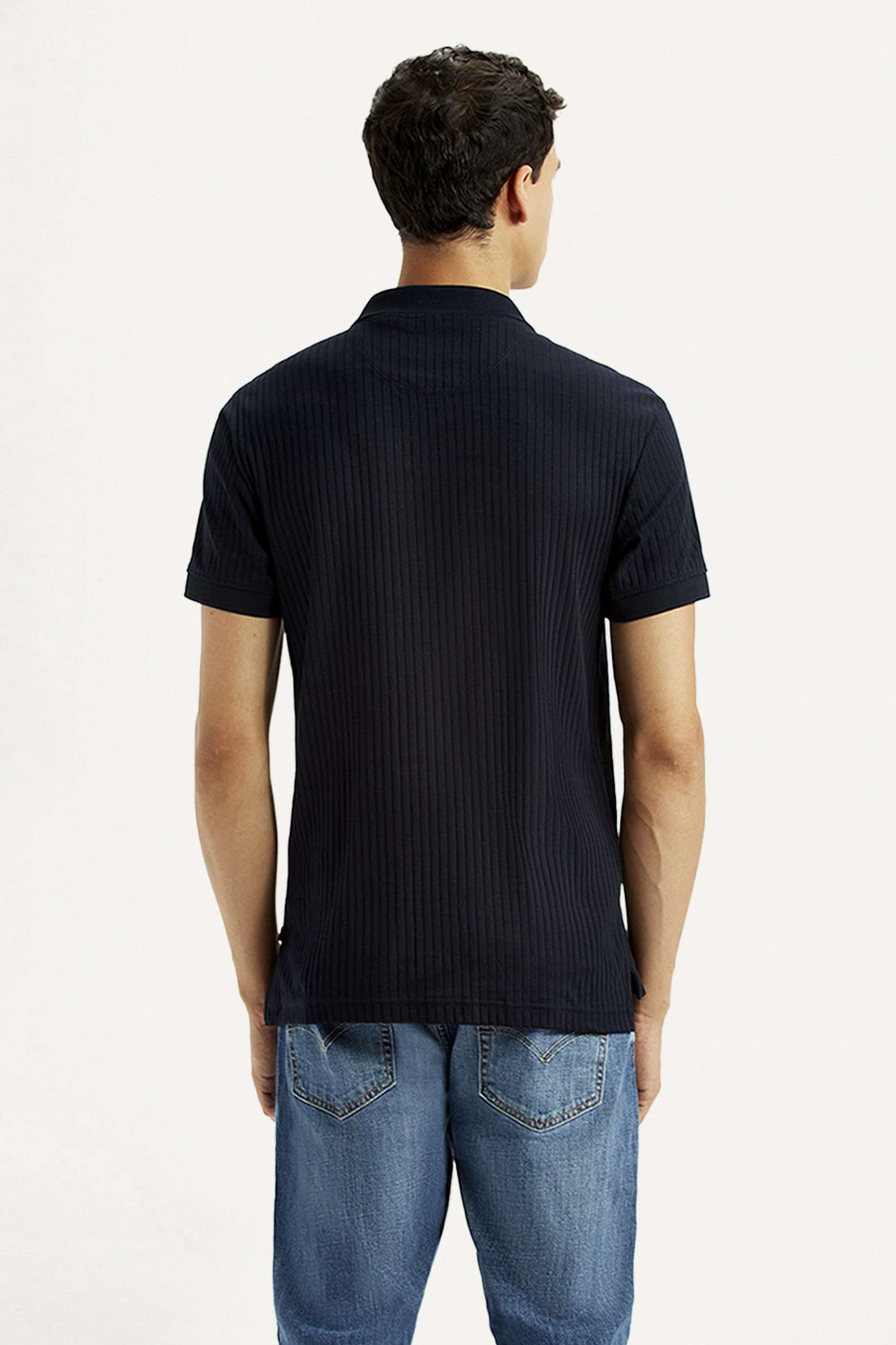 Textured-Cotton-Polo-Men-s-T-Shirt