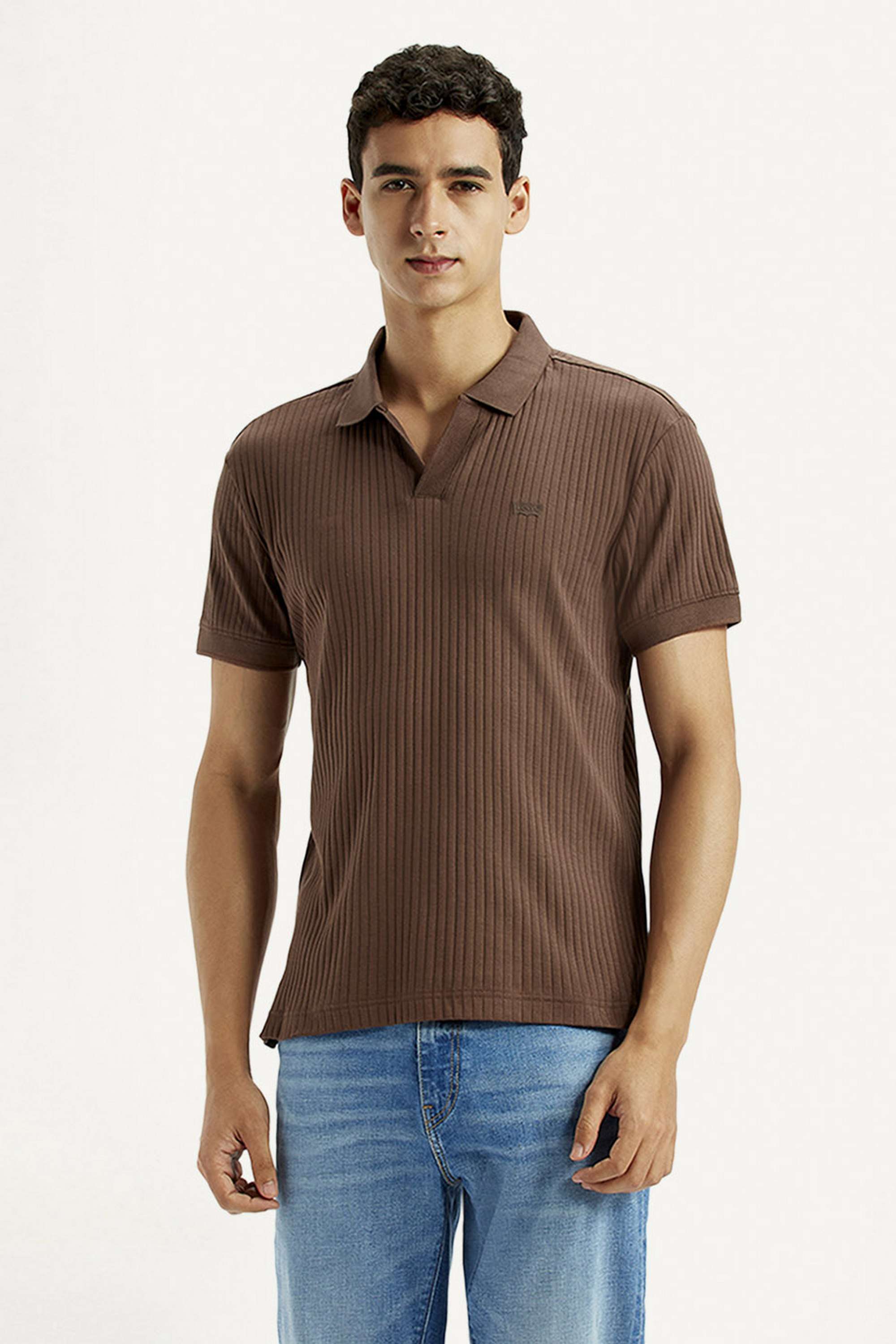 Textured-Cotton-Polo-Men-s-T-Shirt
