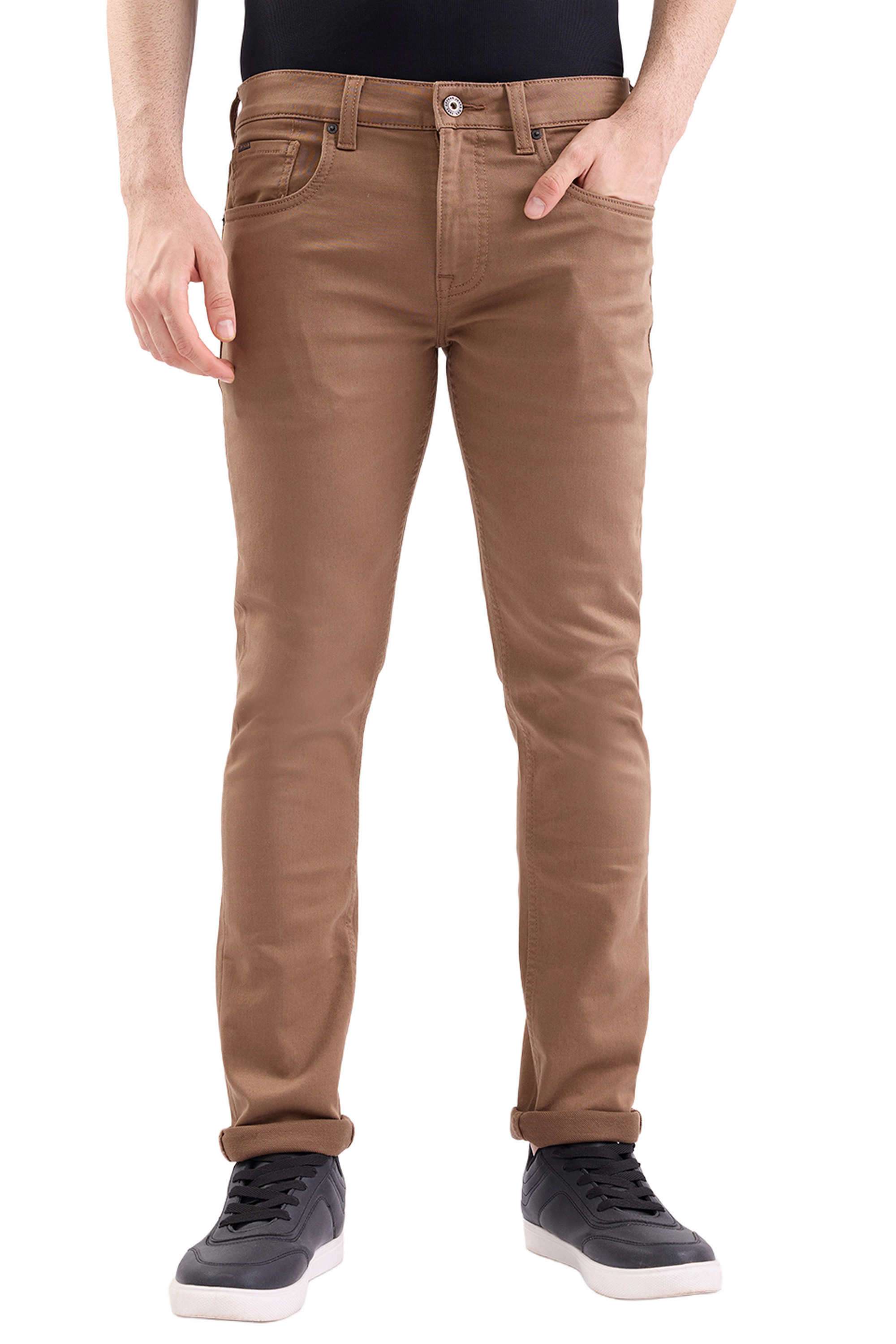 Light-Wash-Cotton-Skinny-Fit-Men-Jeans