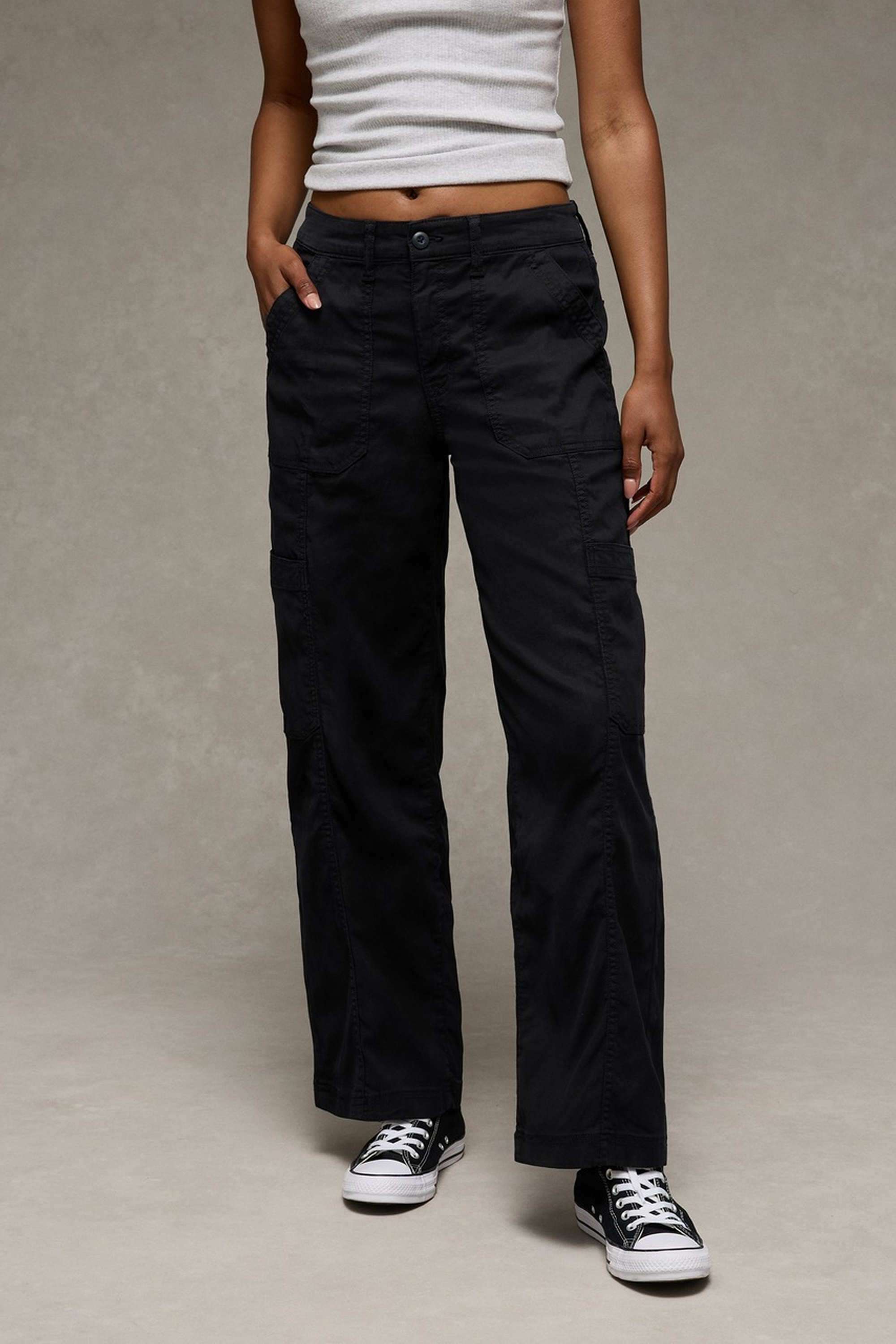 Solid-Regular-Fit-Blended-Fabric-Women-s-Casual-Wear-Pants