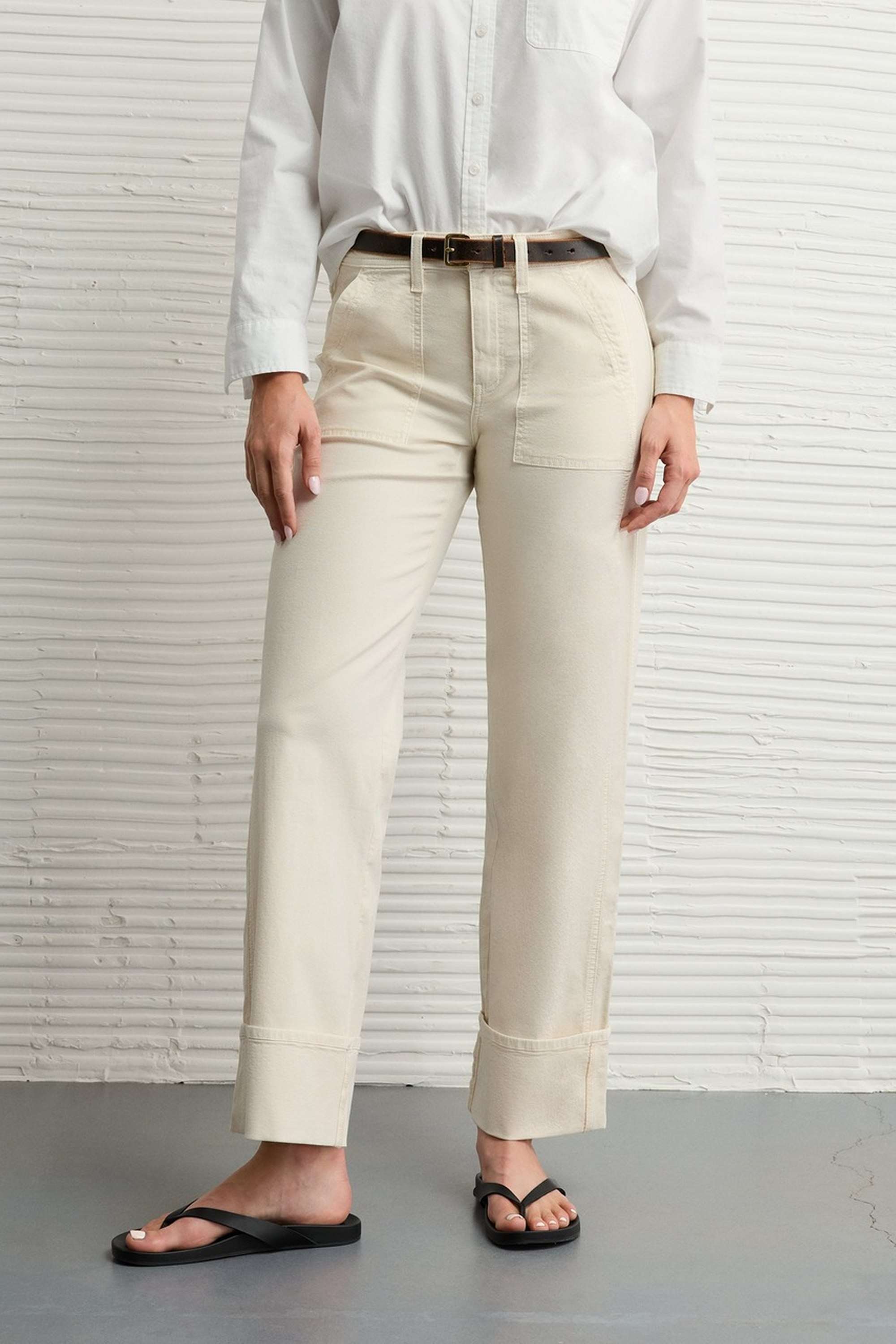 Solid-Regular-Fit-Blended-Fabric-Women-s-Casual-Wear-Pants