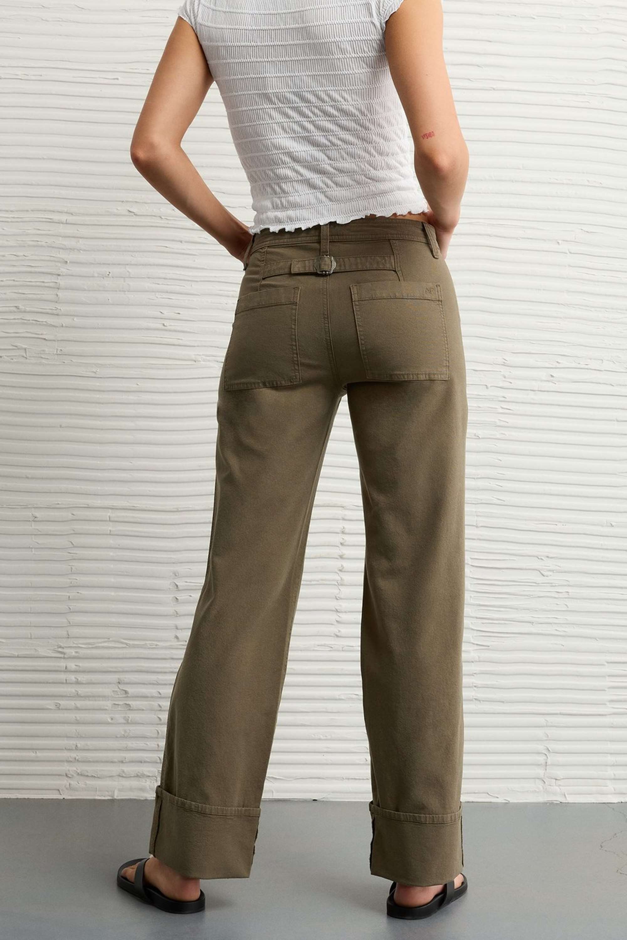 Solid-Regular-Fit-Blended-Fabric-Women-s-Casual-Wear-Pants