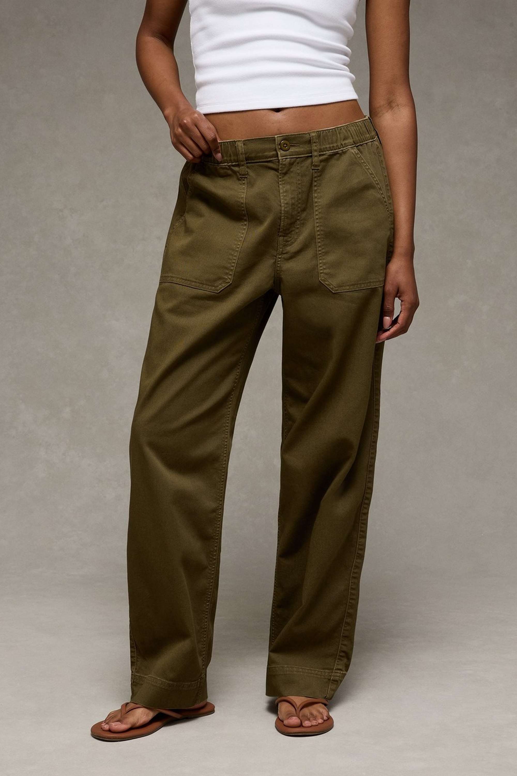 american eagle Solid Regular Fit Blended Fabric Women Casual Wear Jeans-picture-17