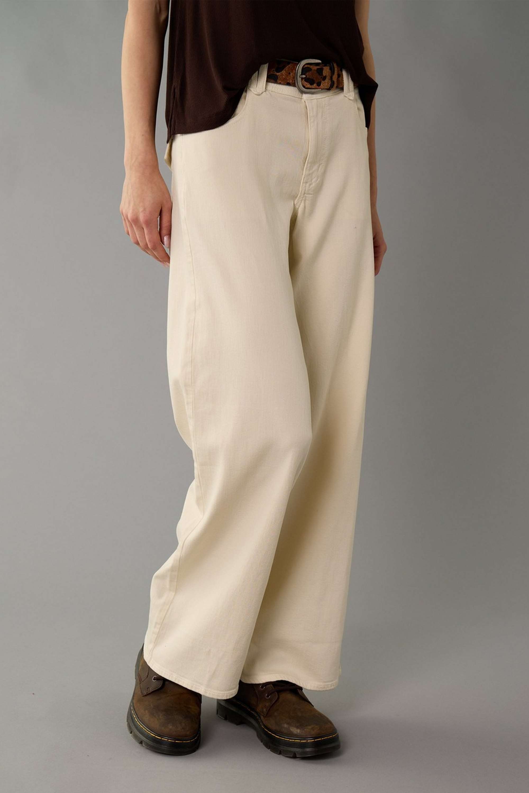 Solid-Regular-Fit-Blended-Fabric-Women-s-Casual-Wear-Pants
