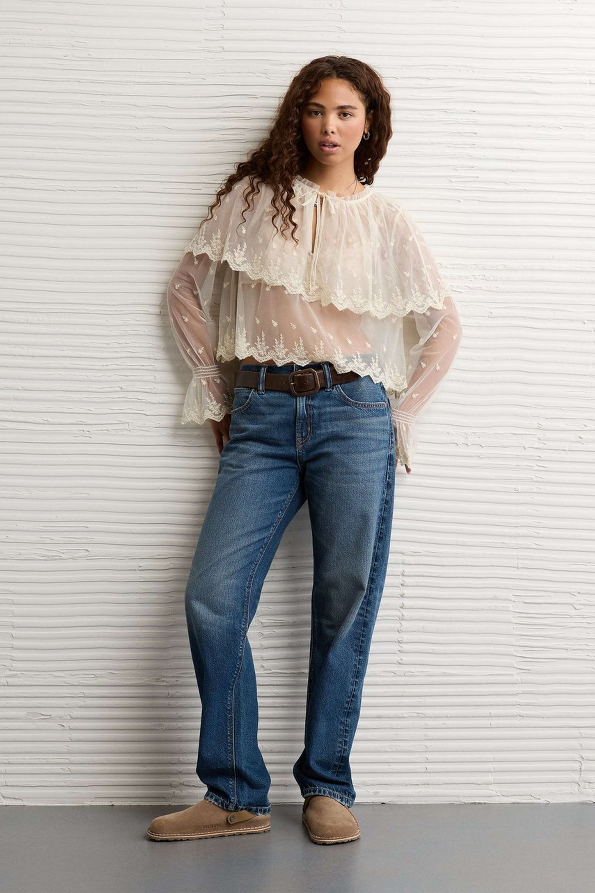 Solid-Blended-Fabric-Women-s-Top