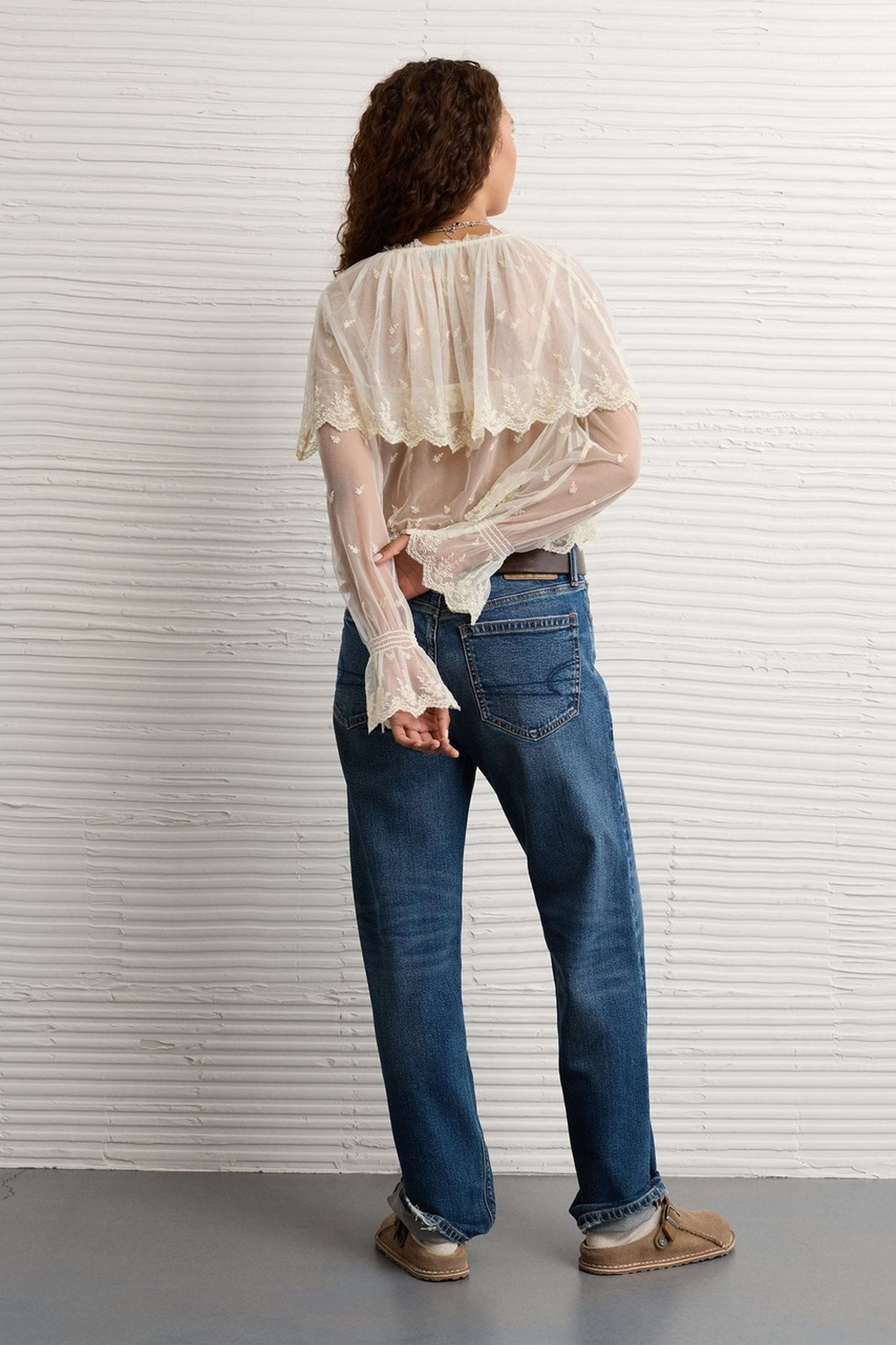 Solid-Blended-Fabric-Women-s-Top