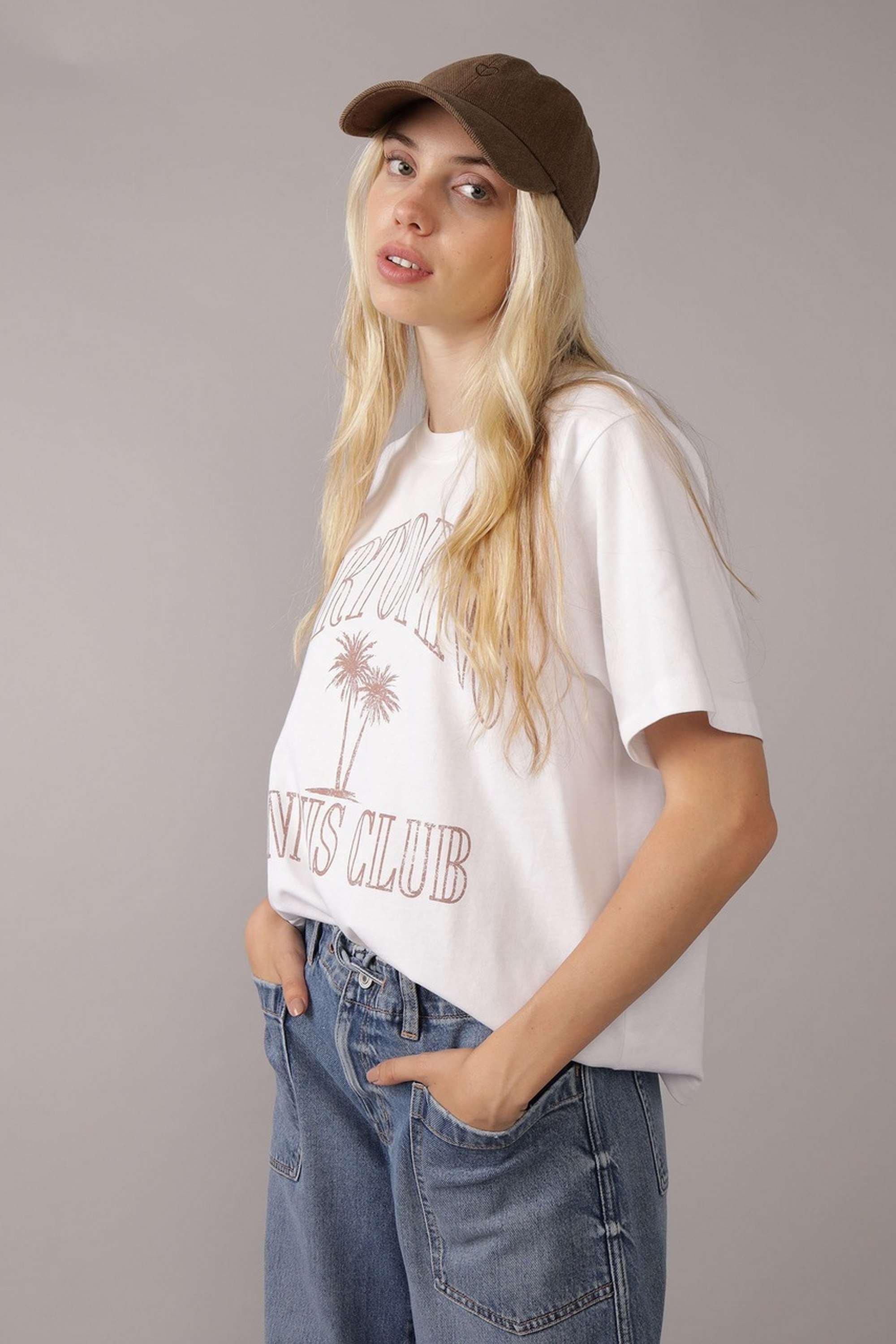 american eagle Typographic Blended Fabric Round Neck Women T-Shirt-picture-30