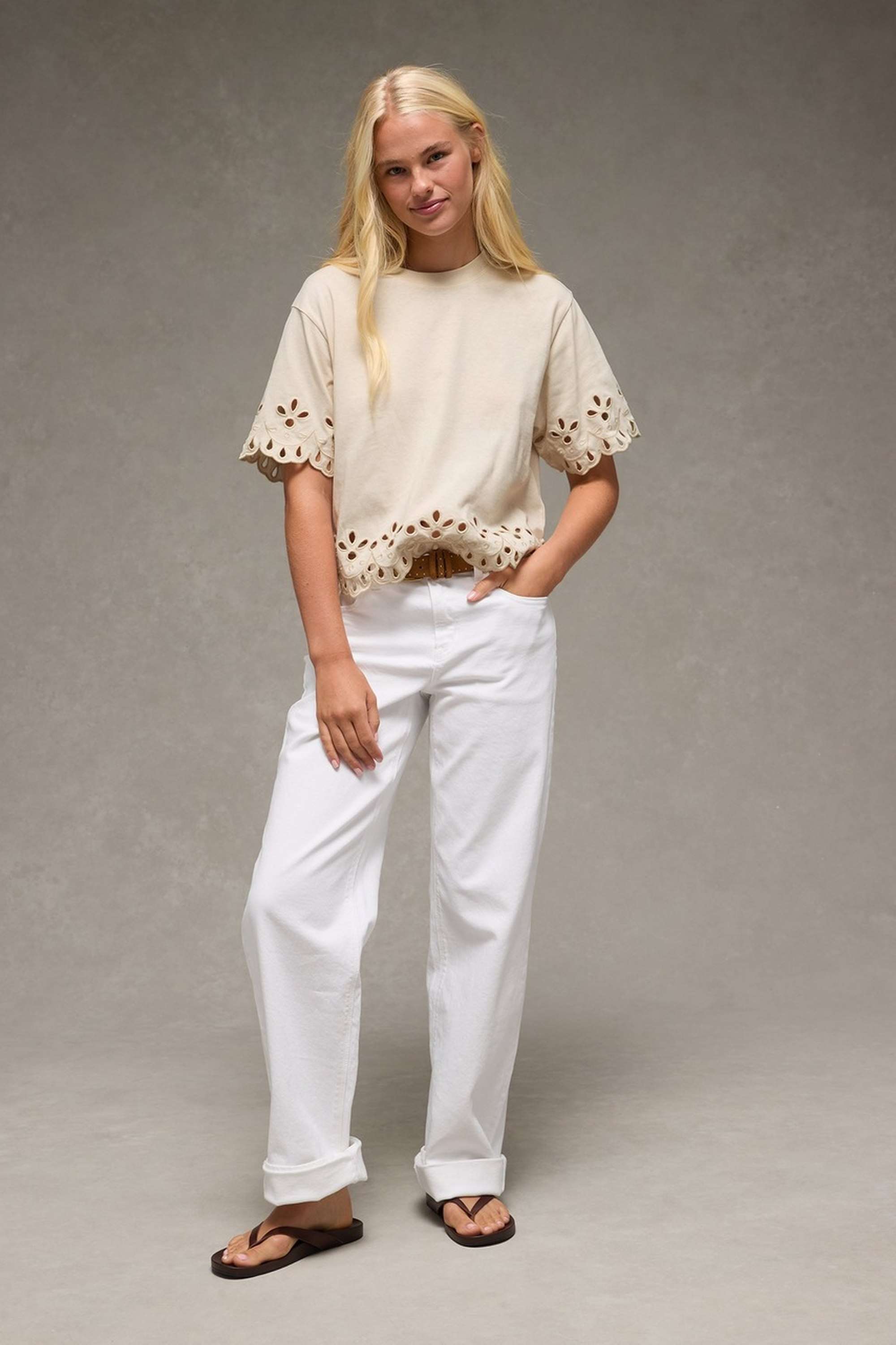 Solid-Blended-Fabric-Women-s-Top