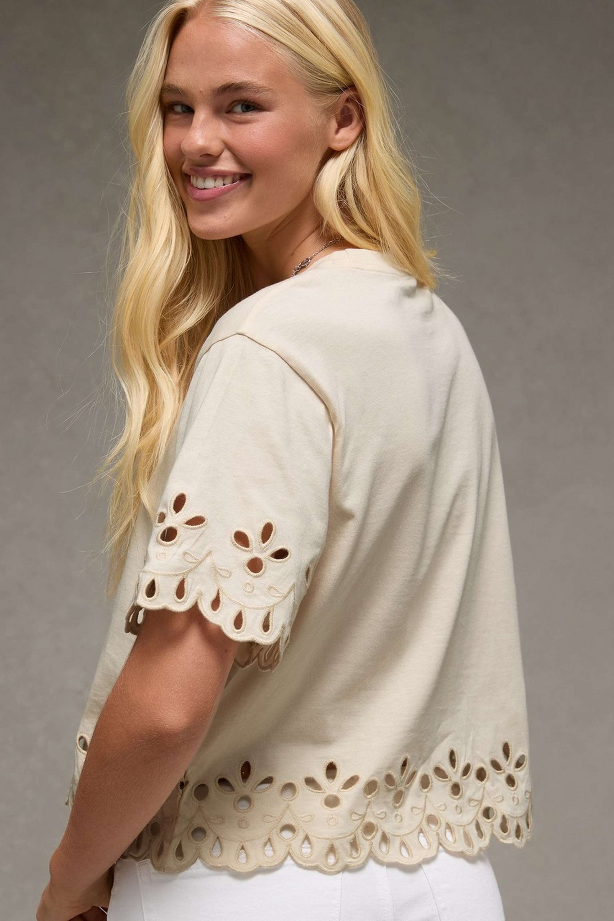 Solid-Blended-Fabric-Women-s-Top