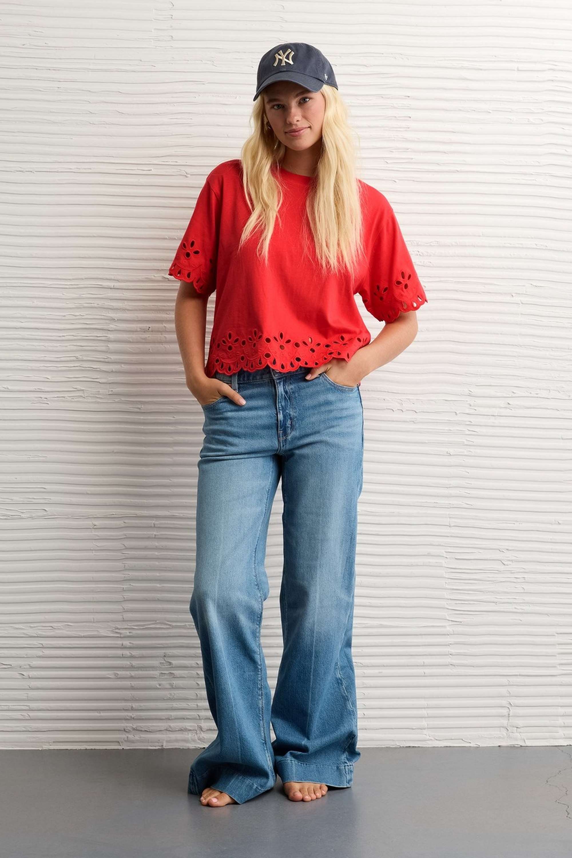 Solid-Blended-Fabric-Women-s-Top