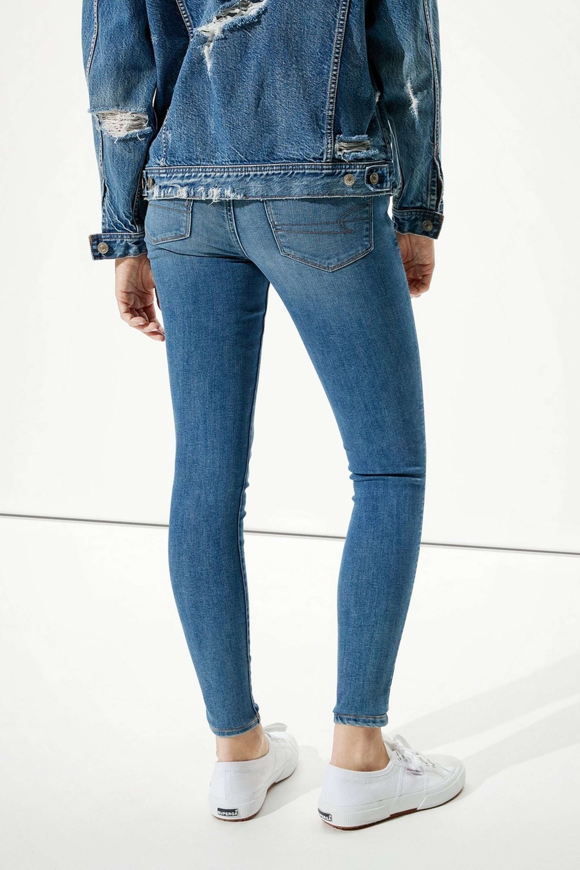High-Rise-Blended-Fabric-Slim-Fit-Women-s-Jeans