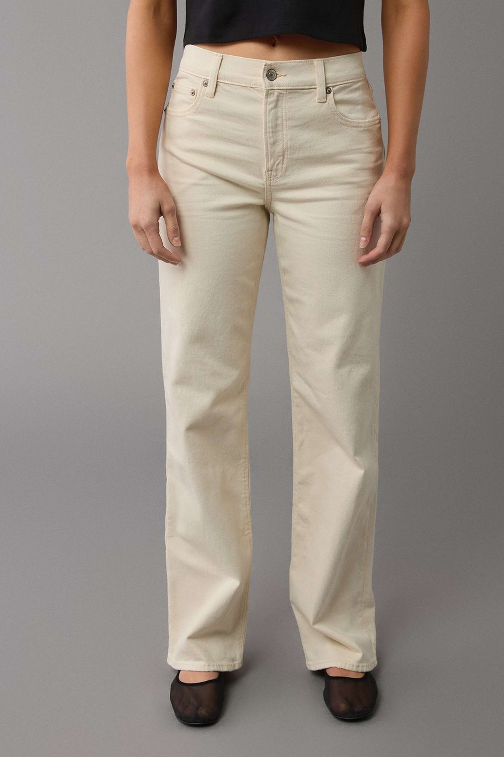 High-Rise-Blended-Fabric-Regular-Fit-Women-s-Jeans