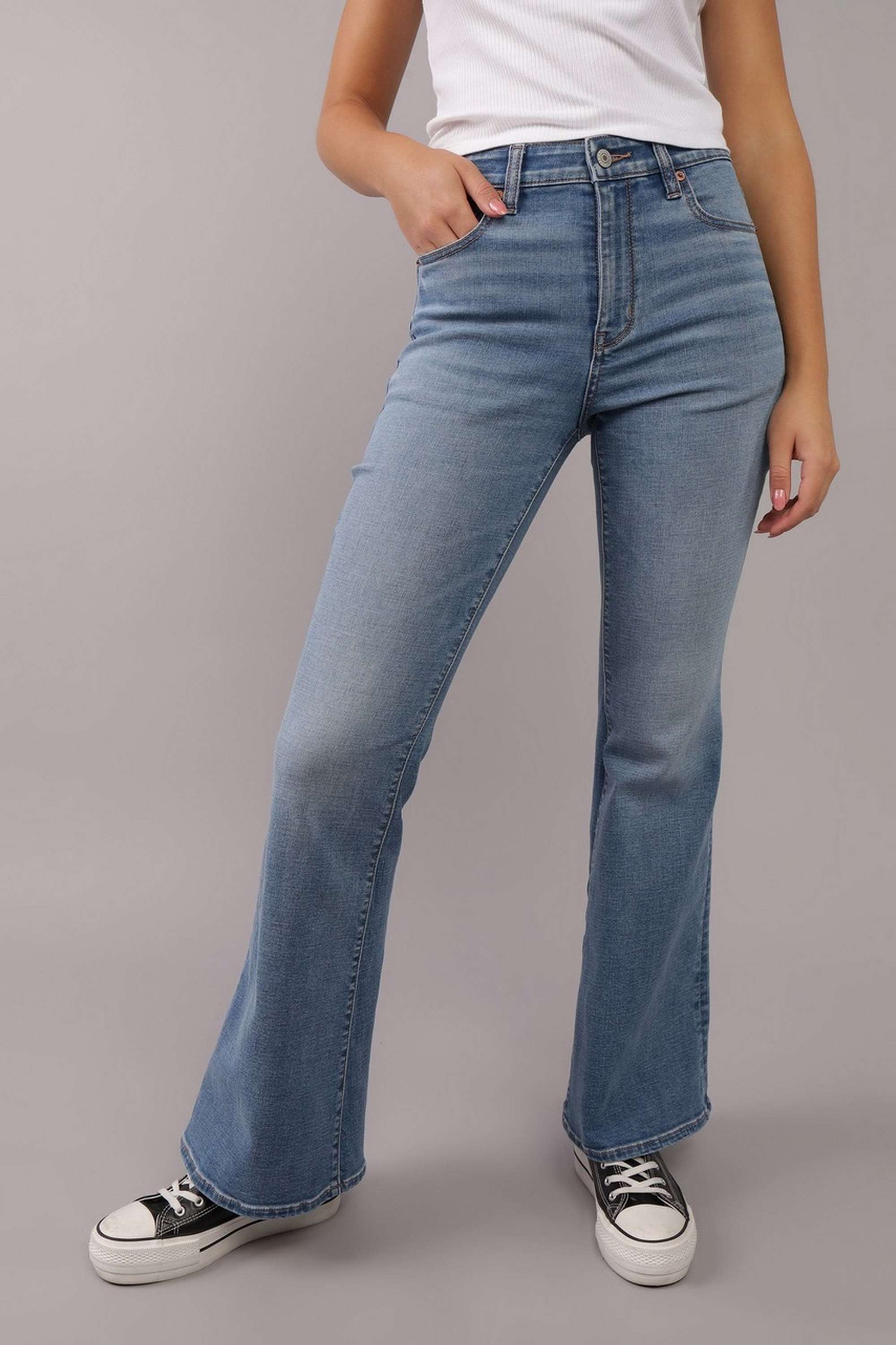 High-Rise-Blended-Fabric-Regular-Fit-Women-s-Jeans