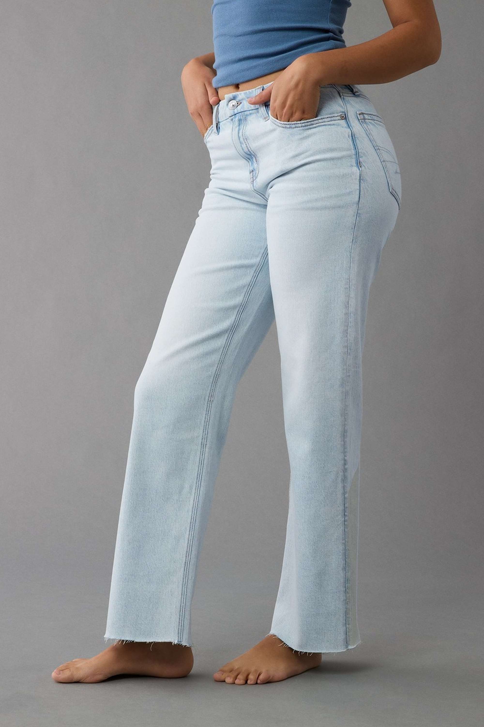 High-Rise-Blended-Fabric-Regular-Fit-Women-s-Jeans
