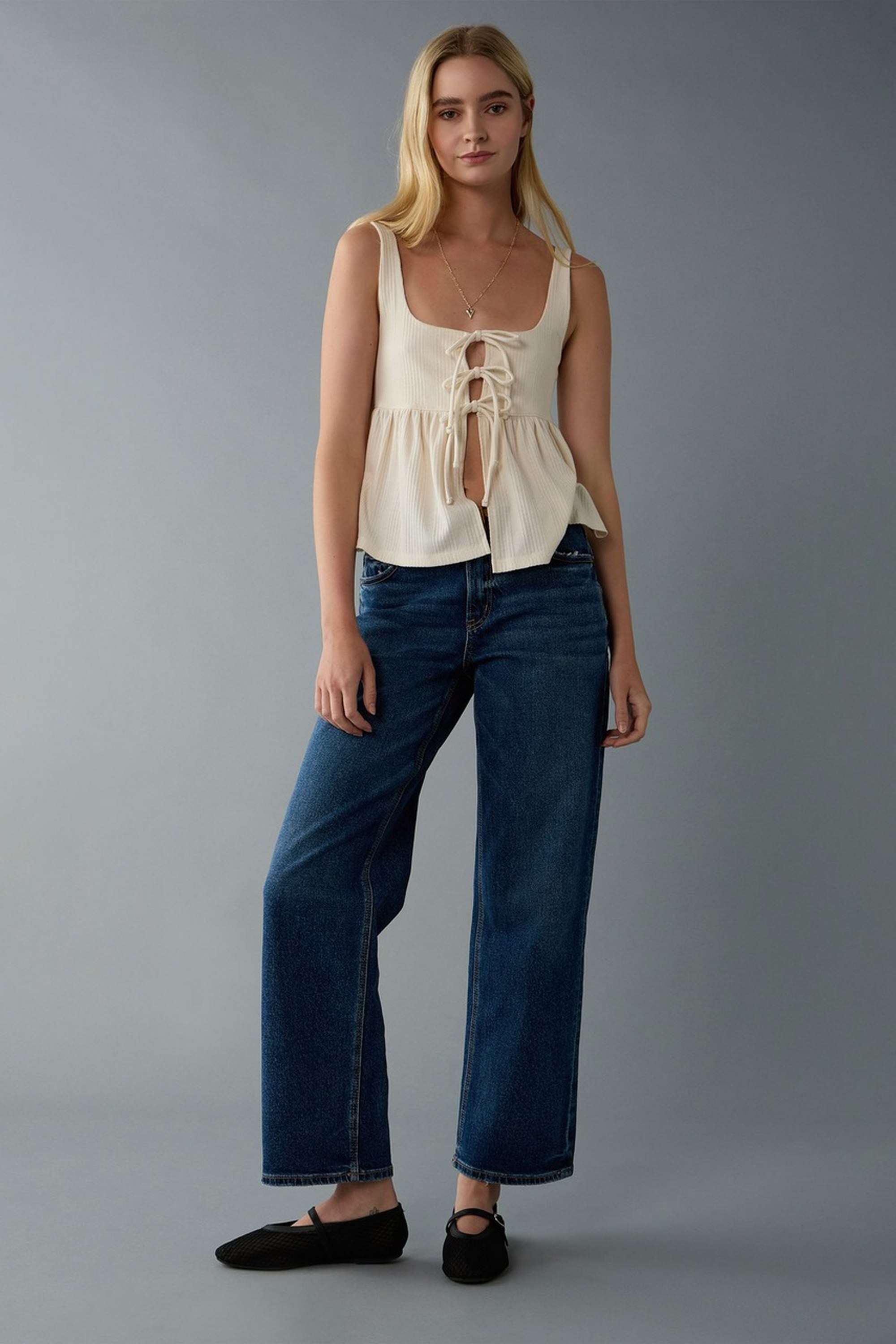 High-Rise-Blended-Fabric-Regular-Fit-Women-s-Jeans