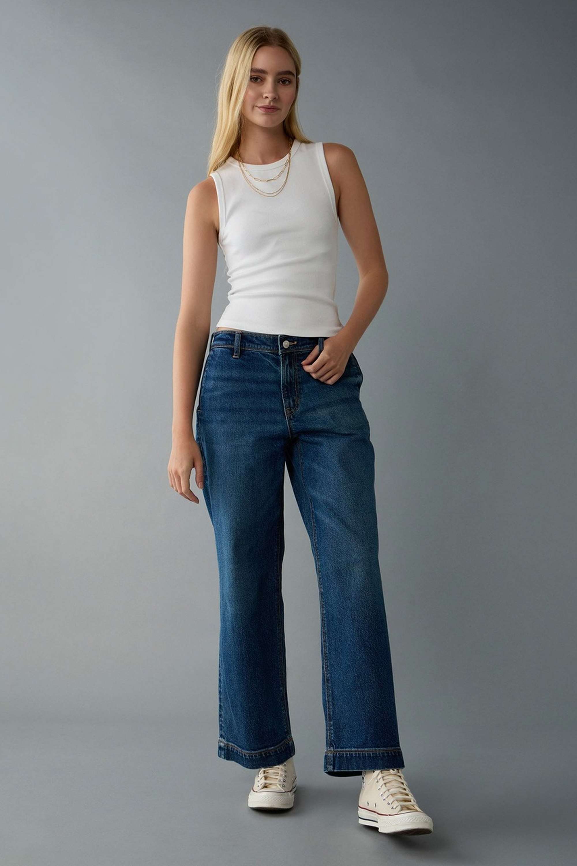High-Rise-Blended-Fabric-Regular-Fit-Women-s-Jeans