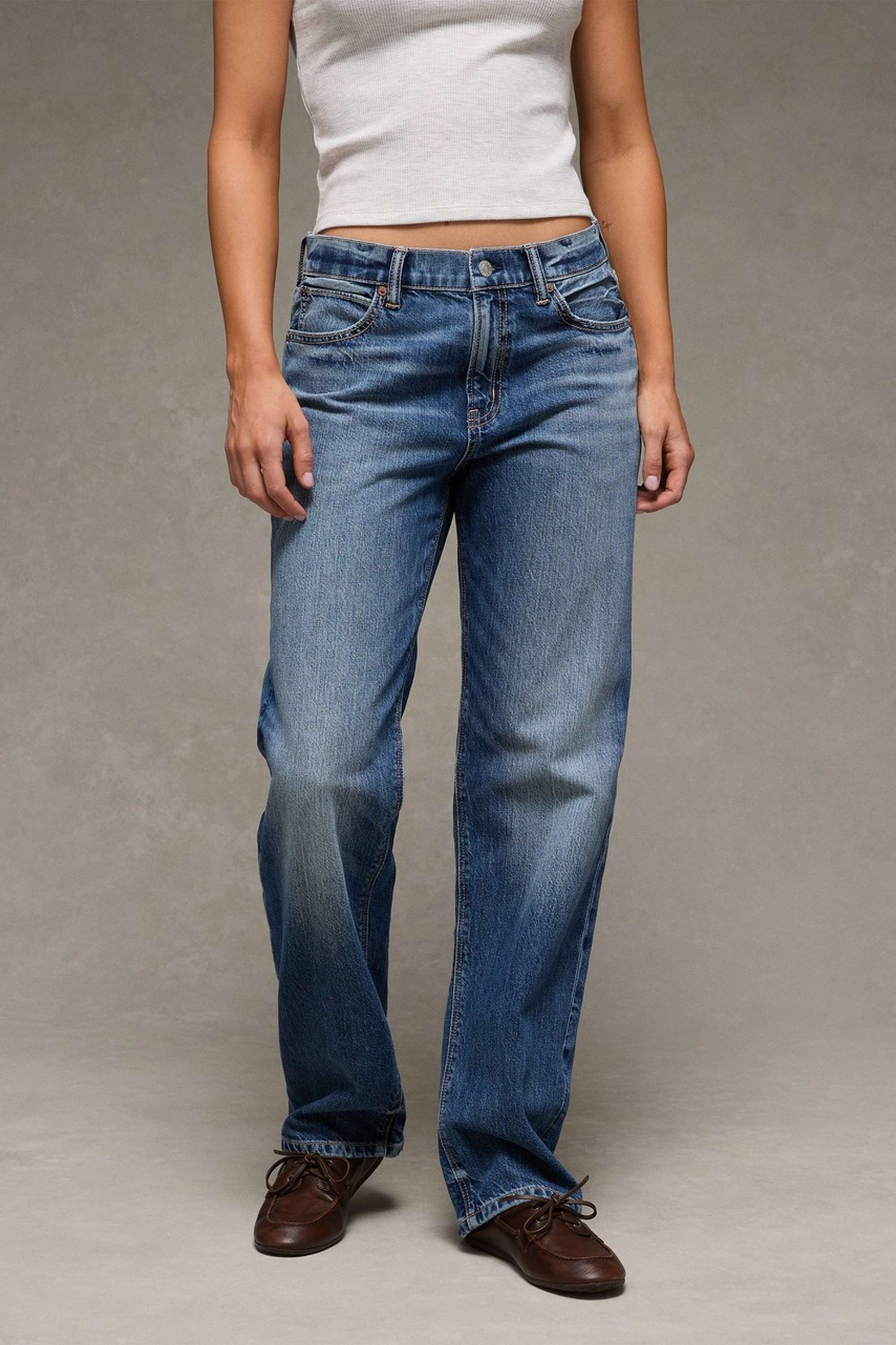 High-Rise-Blended-Fabric-Regular-Fit-Women-s-Jeans