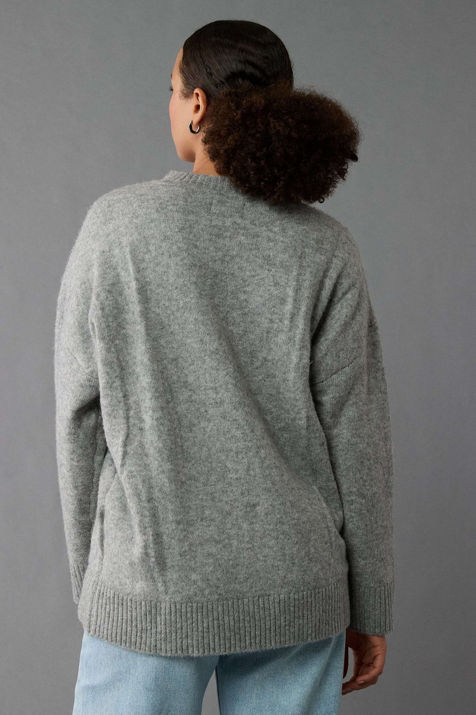 Solid-Blended-Fabric-Women-s-Sweater