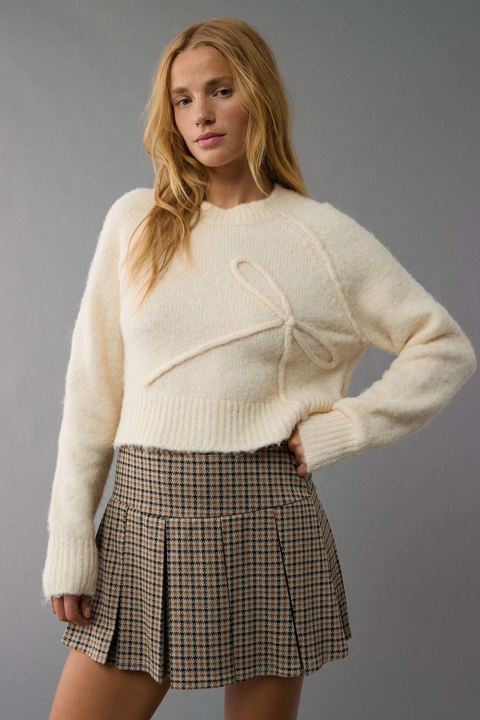 Solid-Blended-Fabric-Women-s-Pullover