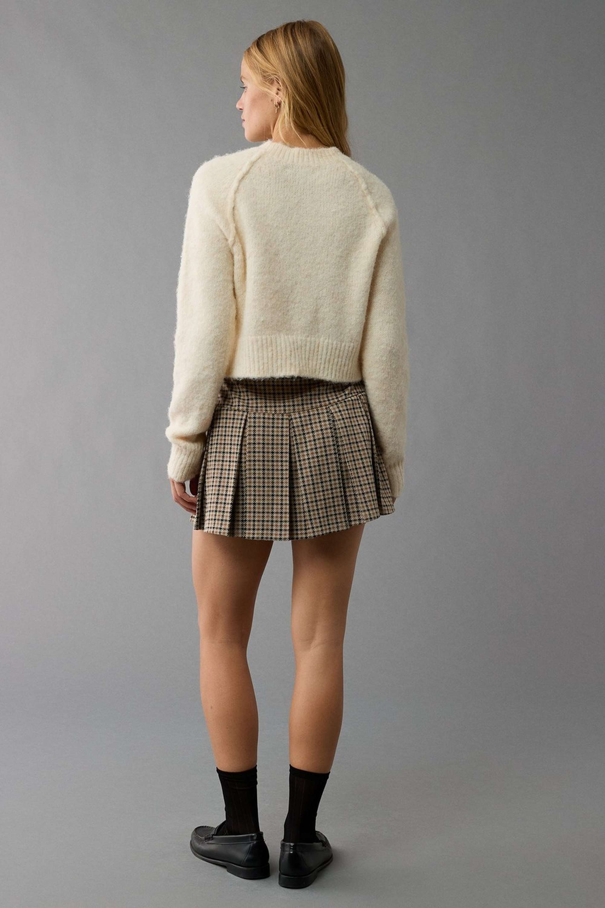 Solid-Blended-Fabric-Women-s-Pullover