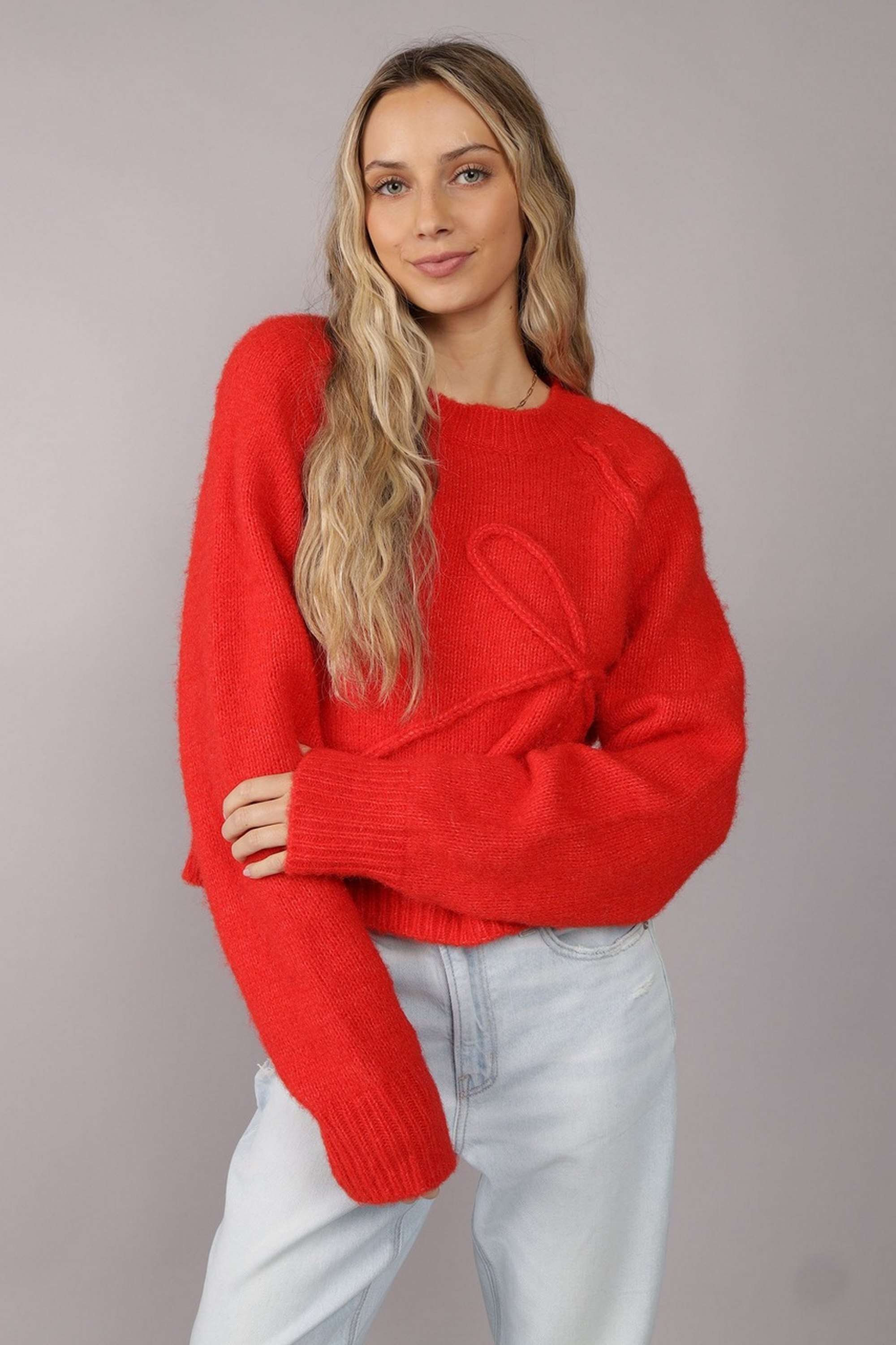 Solid-Blended-Fabric-Women-s-Pullover