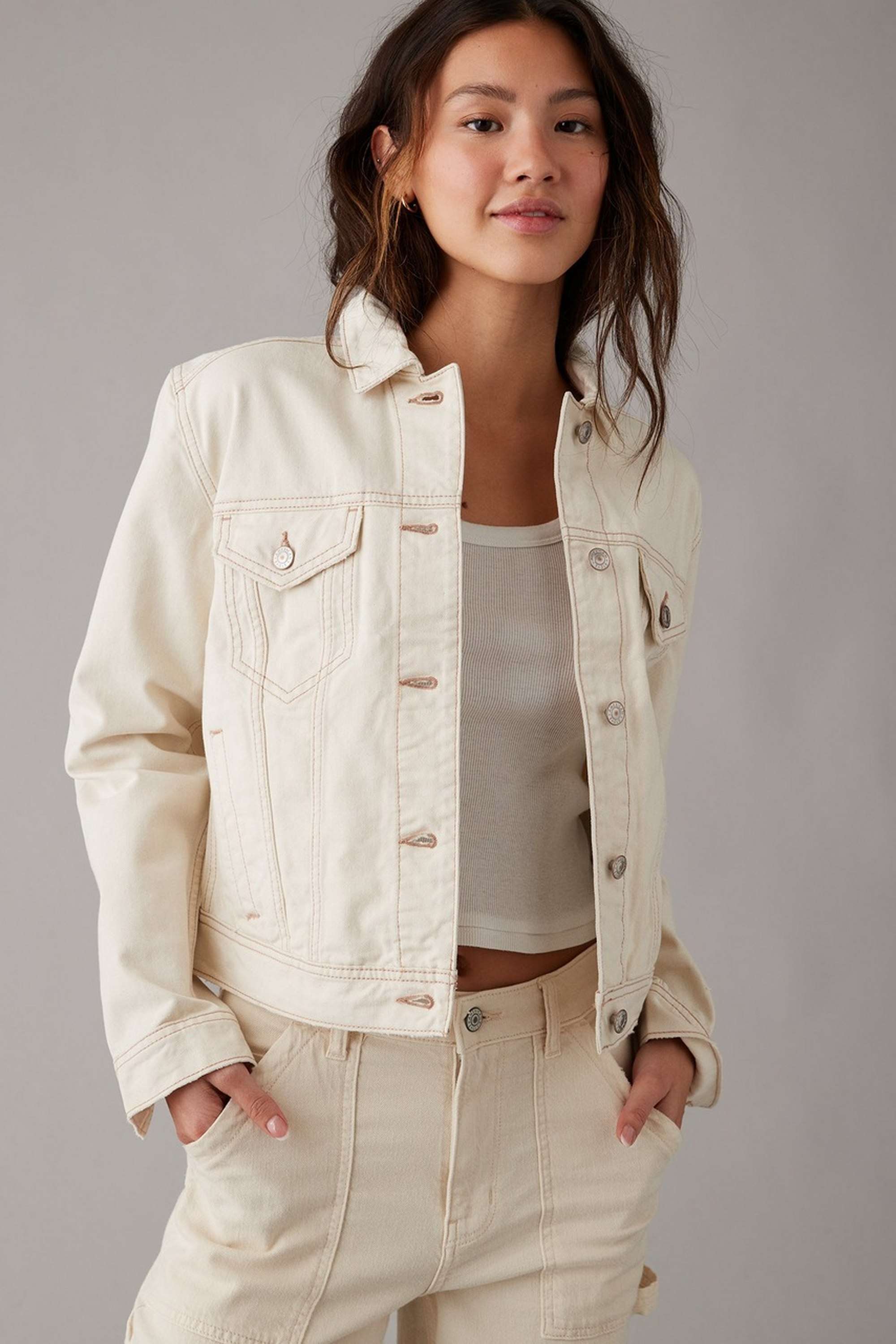 Solid-Blended-Fabric-Women-s-Jacket