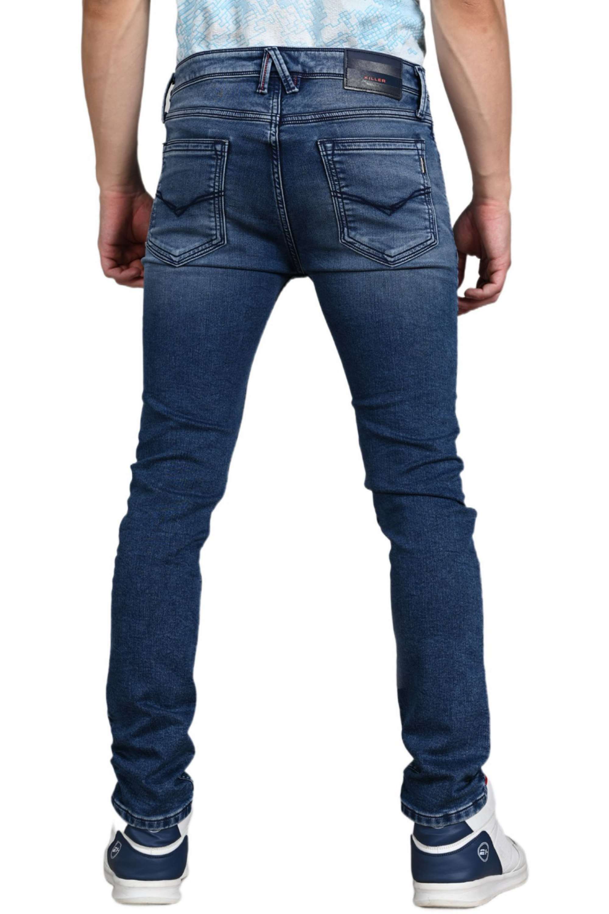 Blended-Fabric-Tapered-Fit-Men-Jeans