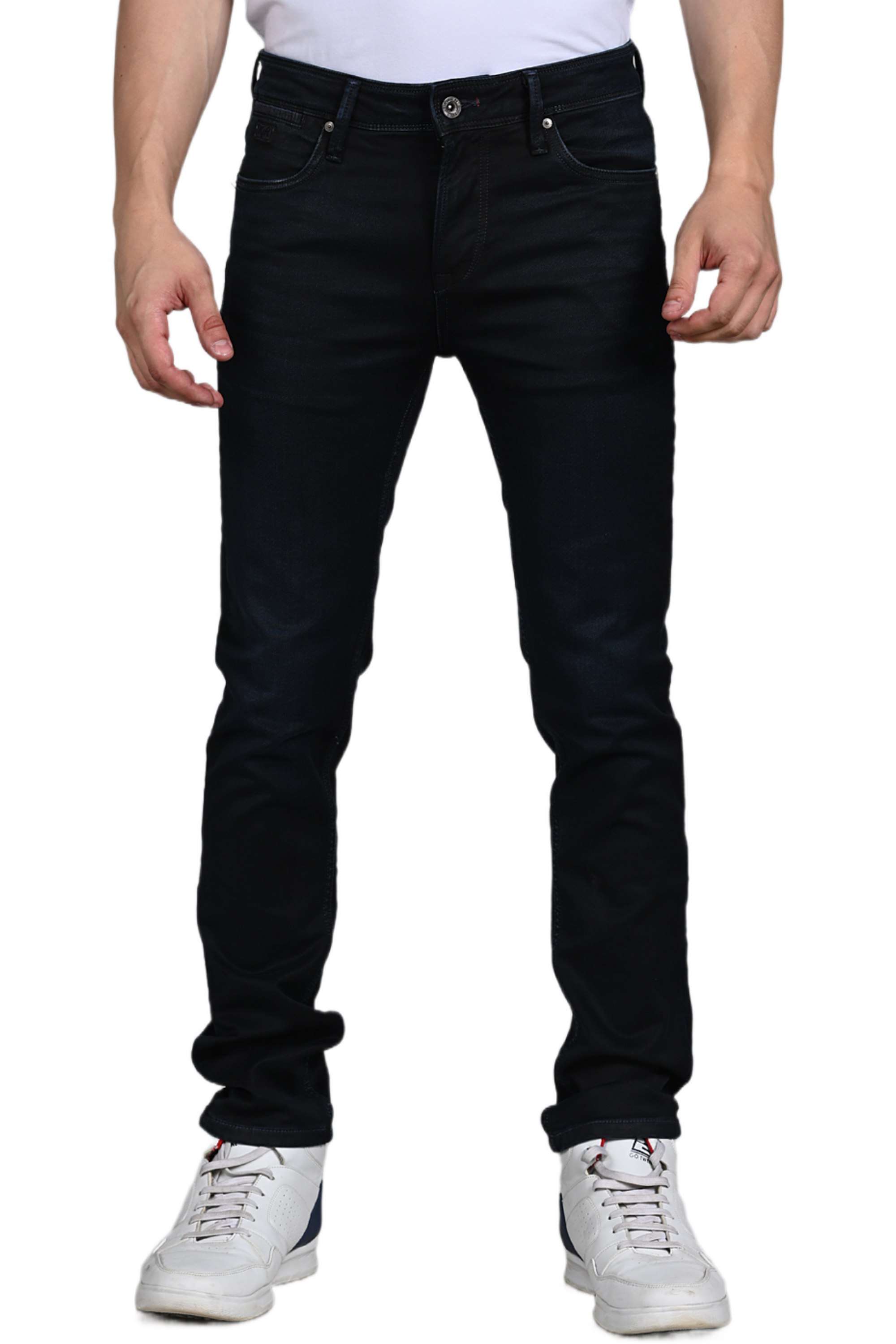 Blended-Fabric-Tapered-Fit-Men-Jeans
