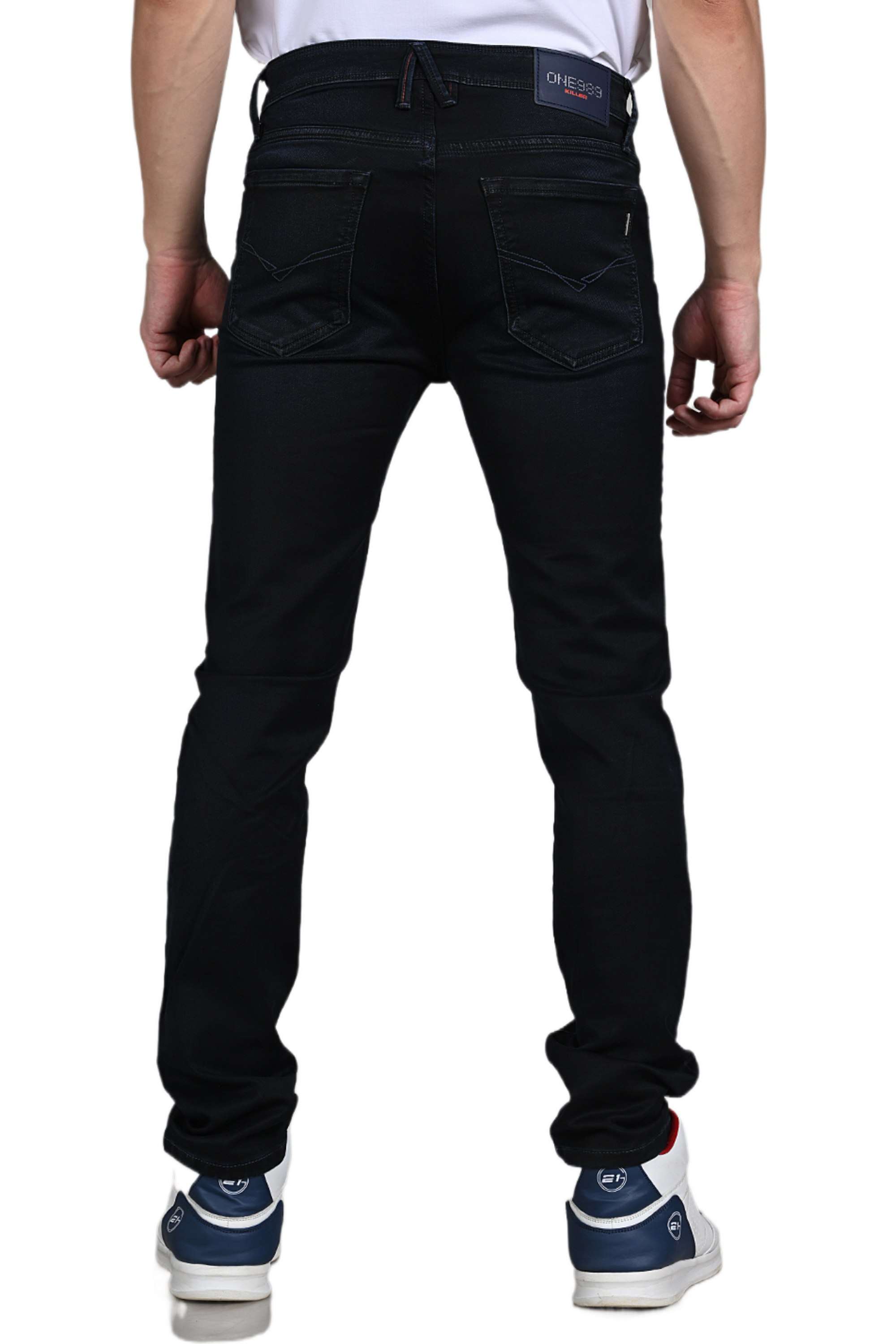 Blended-Fabric-Tapered-Fit-Men-Jeans