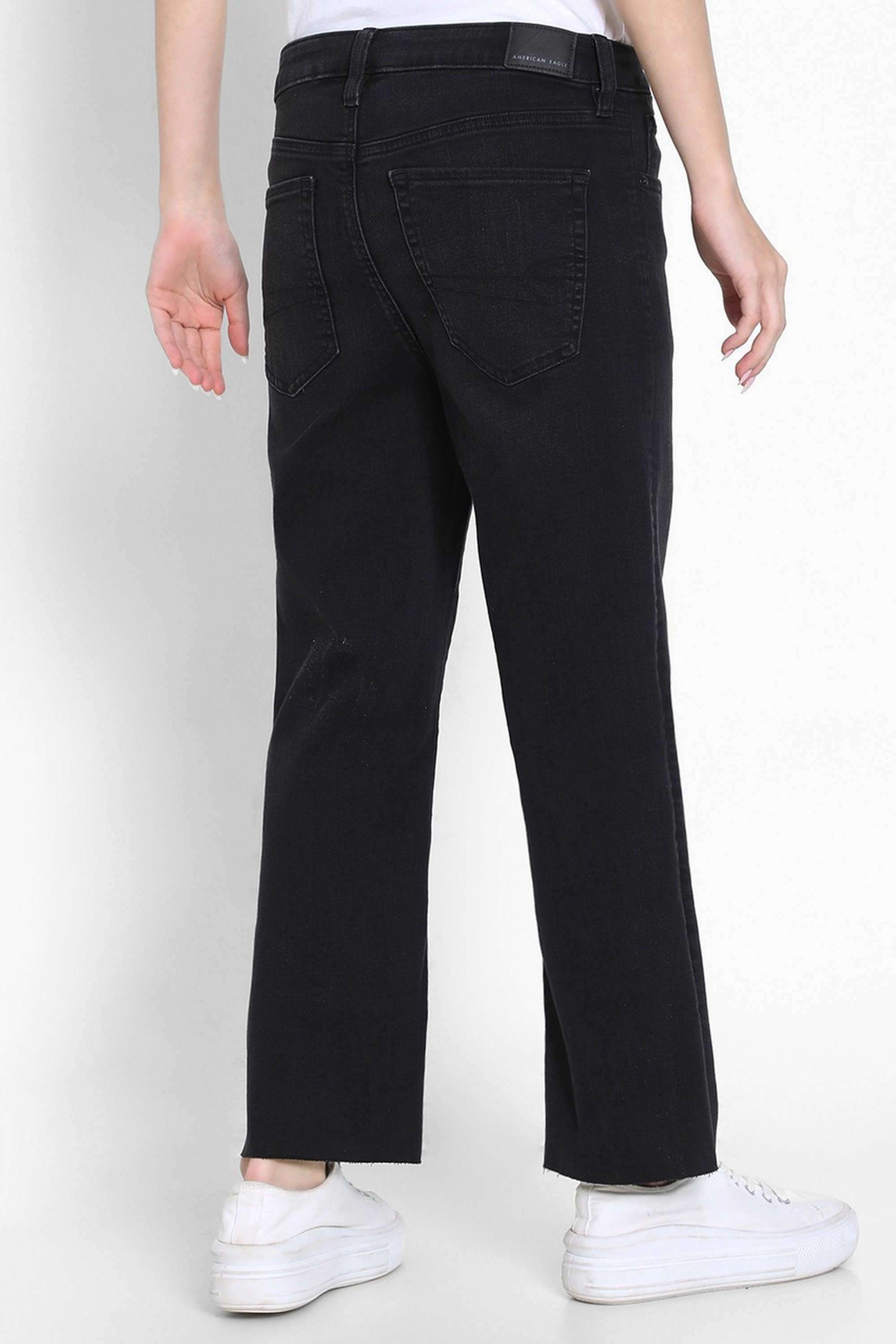 High-Rise-Blended-Fabric-Women-s-Jeans
