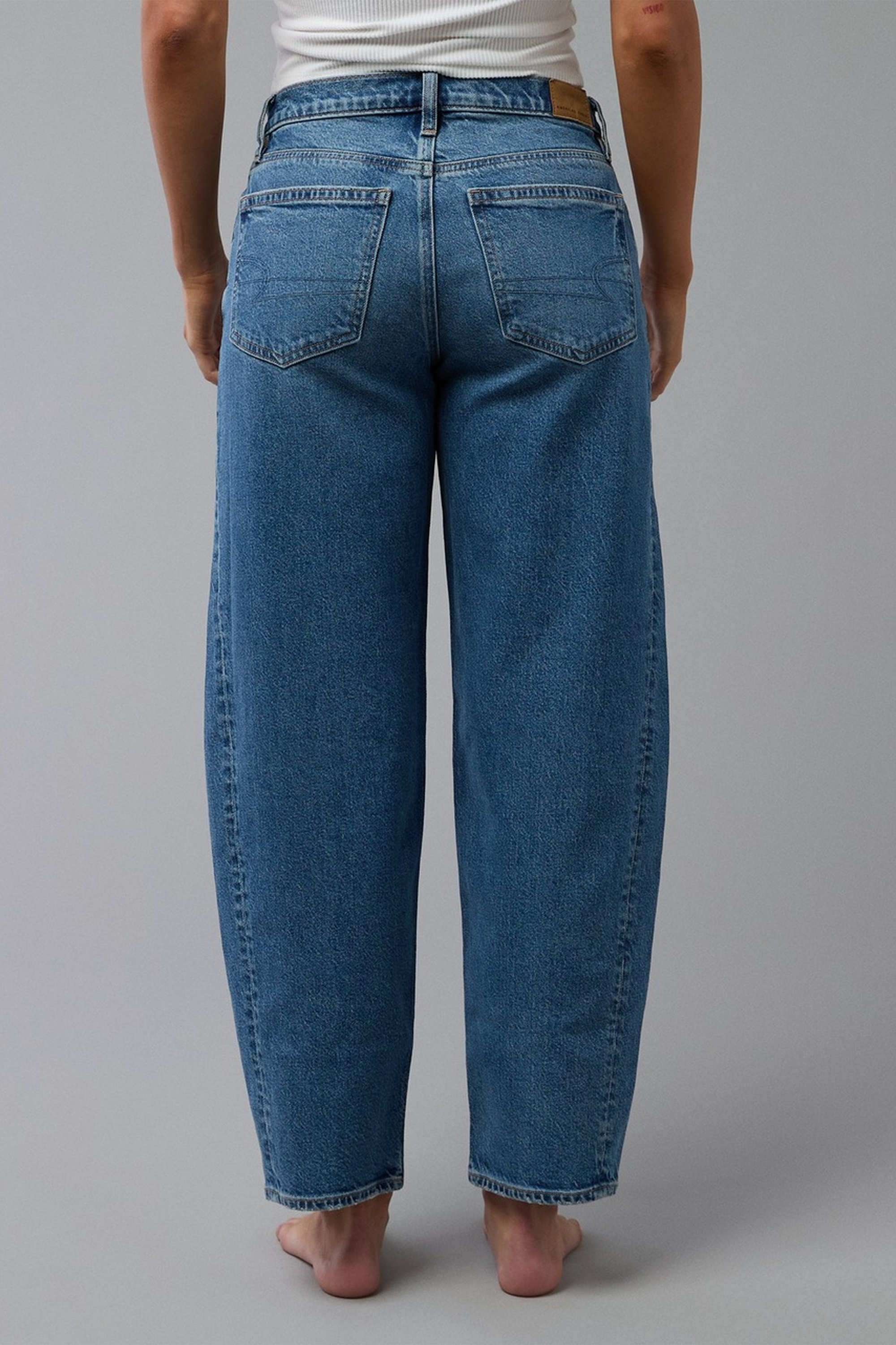 High-Rise-Blended-Fabric-Women-s-Jeans
