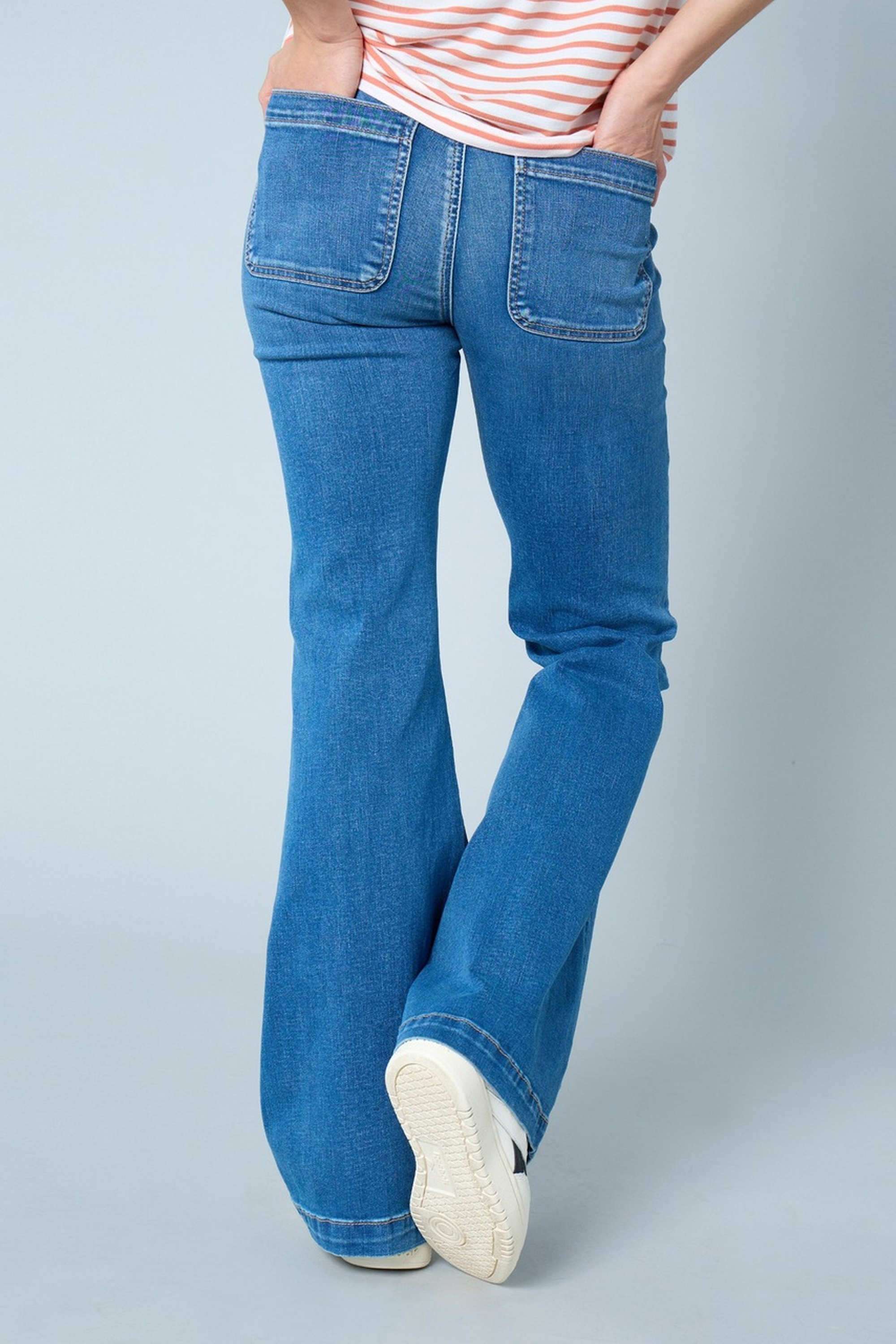 High-Rise-Blended-Fabric-Women-s-Jeans
