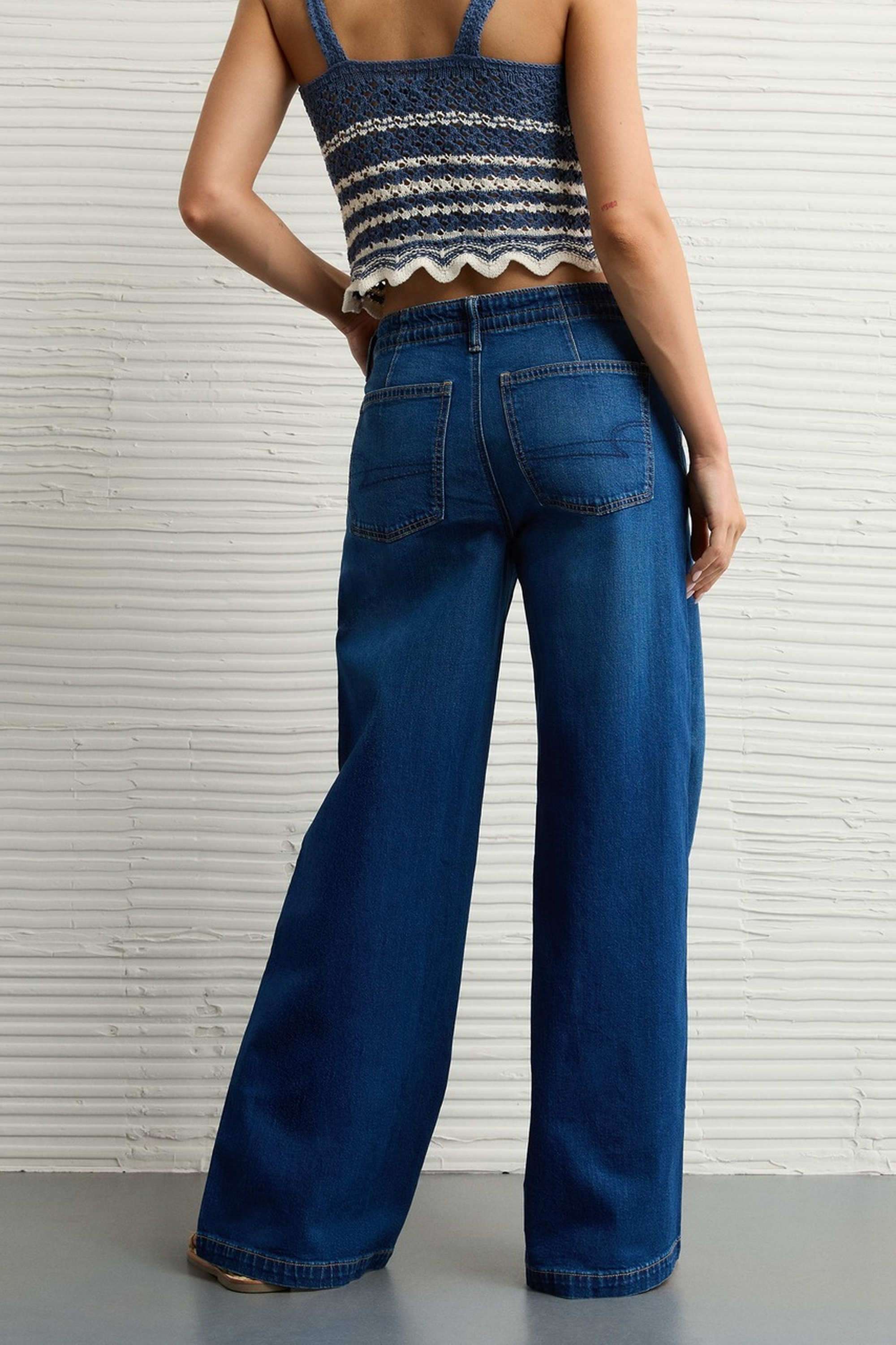 High-Rise-Blended-Fabric-Women-s-Jeans