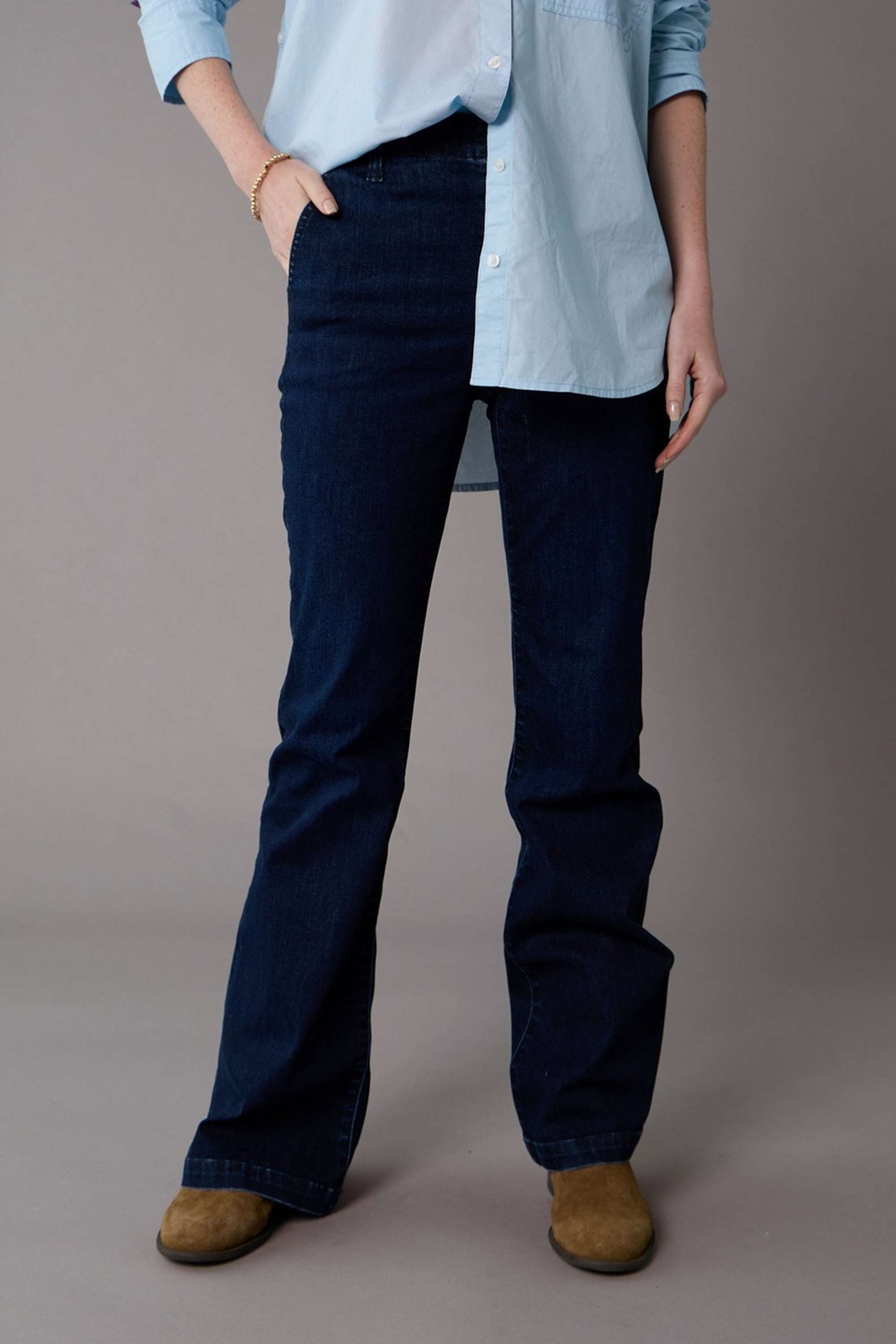 High-Rise-Blended-Fabric-Regular-Fit-Women-s-Jeans