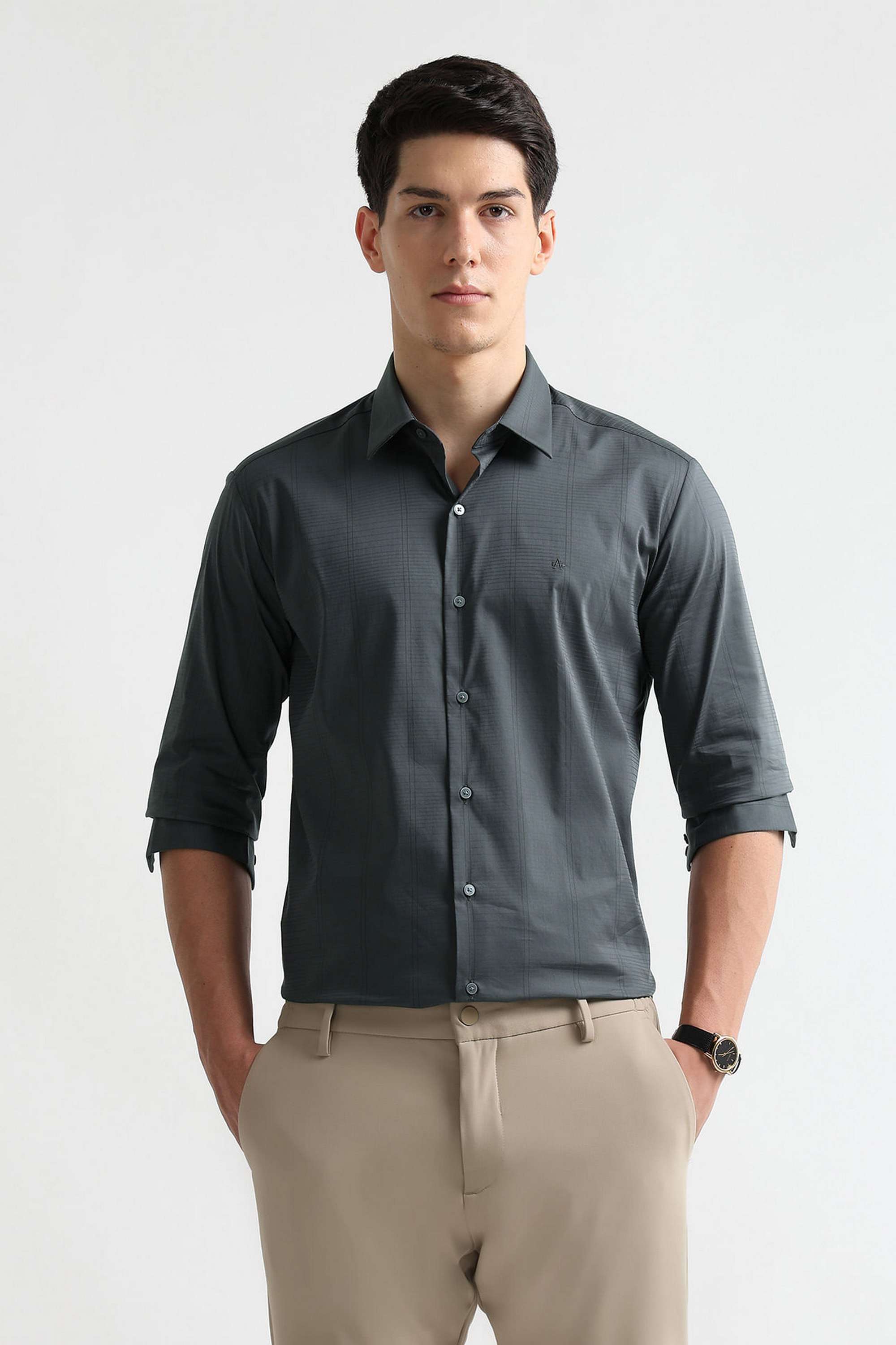 Stripes-Cotton-Blend-Slim-Fit-Men-s-Shirt