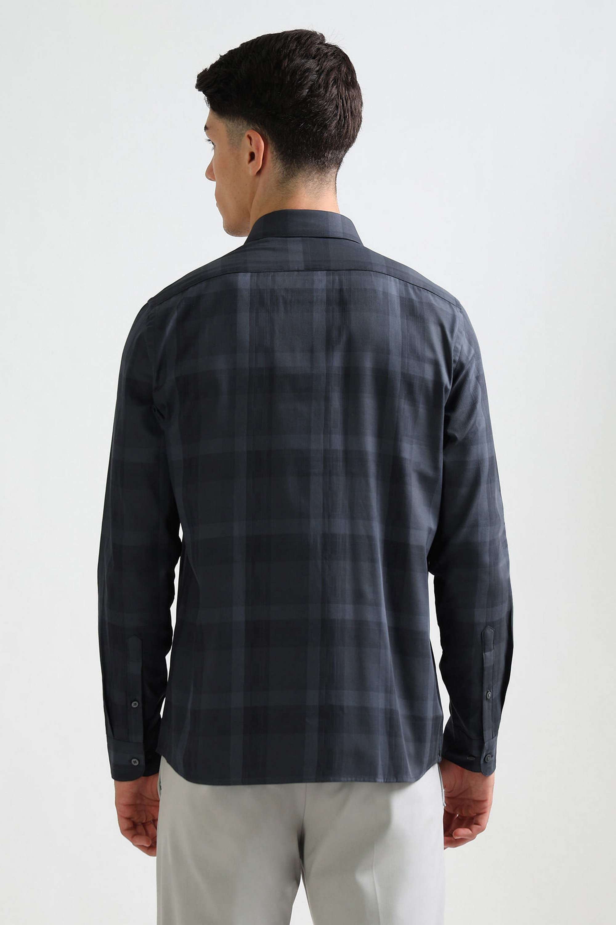 Checks-Cotton-Blend-Slim-Fit-Men-s-Shirt