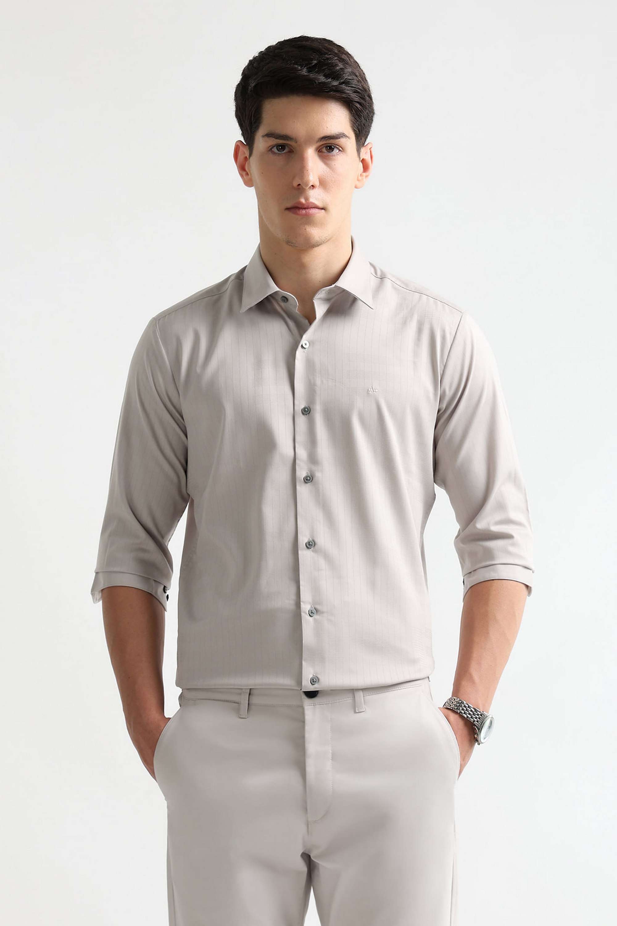 Stripes-Modal-Slim-Fit-Men-s-Shirt