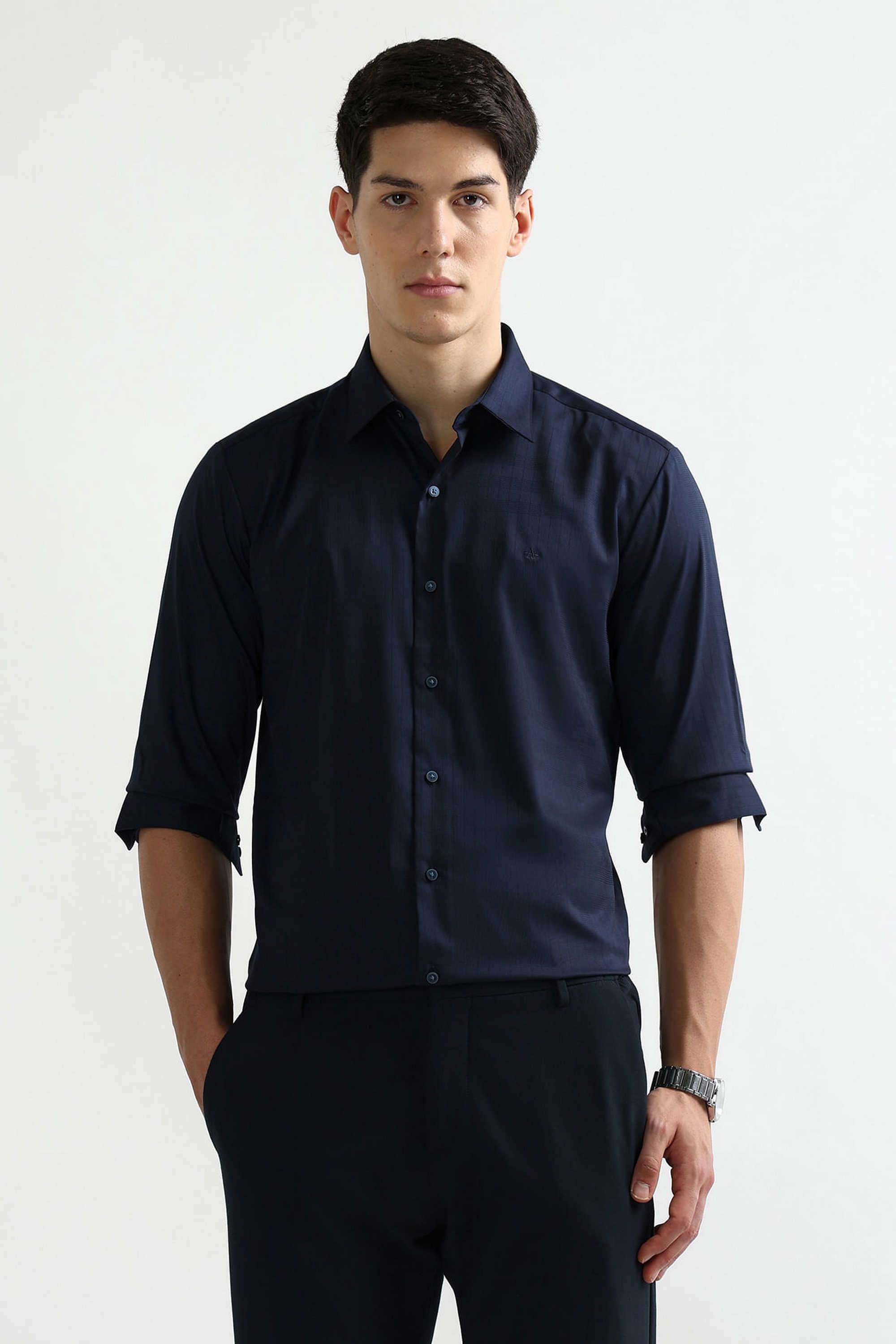 Stripes-Modal-Slim-Fit-Men-s-Shirt