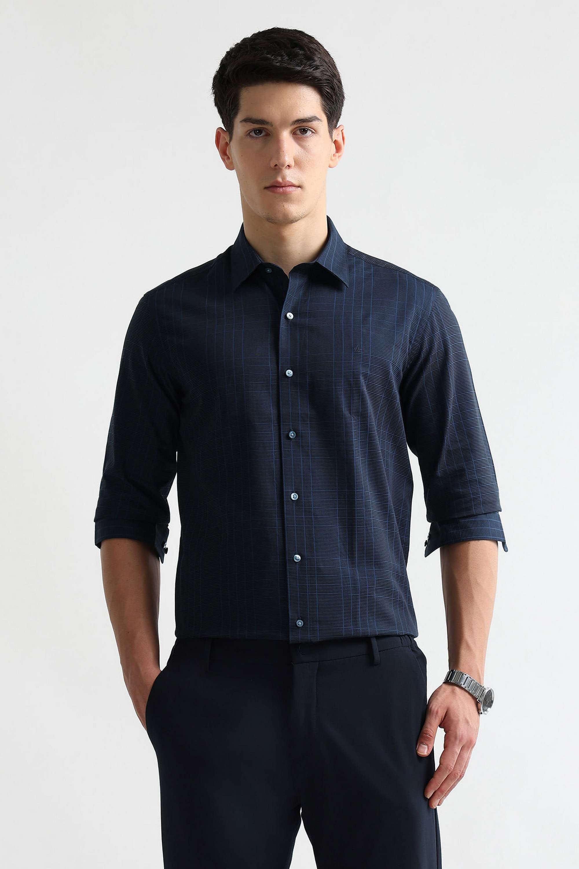 Checks-Cotton-Slim-Fit-Men-s-Shirt