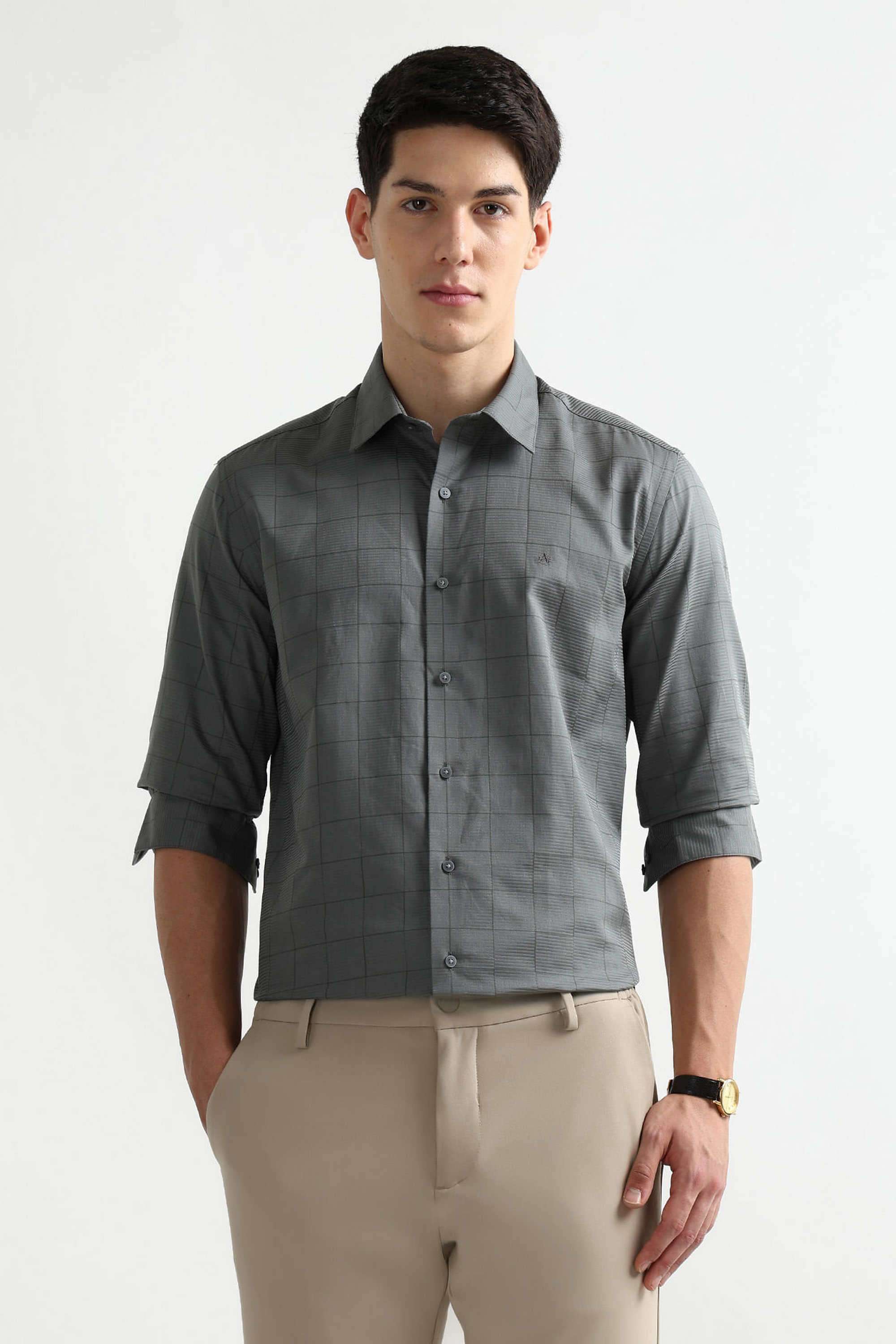 Checks-Cotton-Slim-Fit-Men-s-Shirt