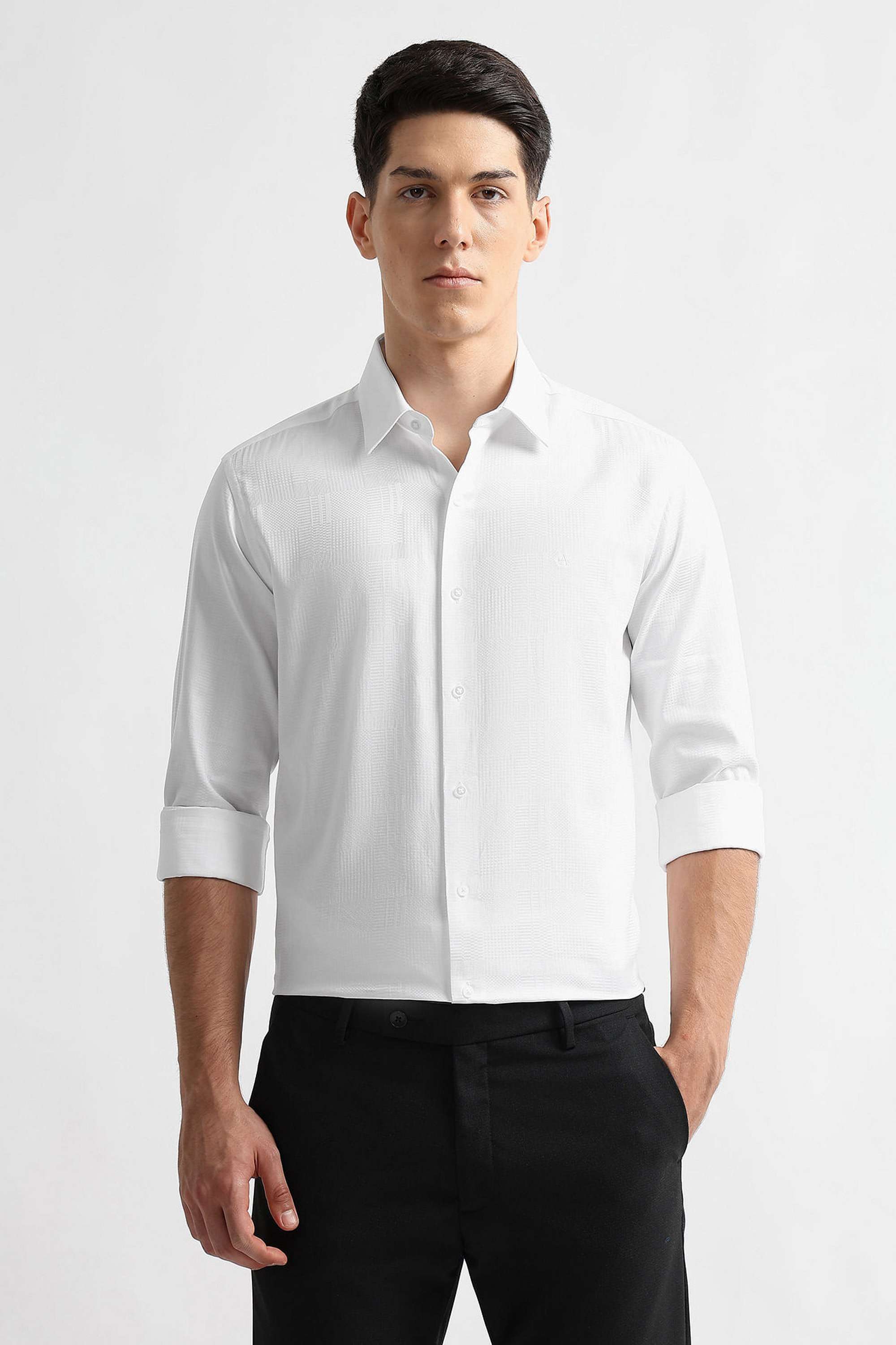 Dobby-Cotton-Slim-Fit-Men-s-Casual-Wear-Shirt